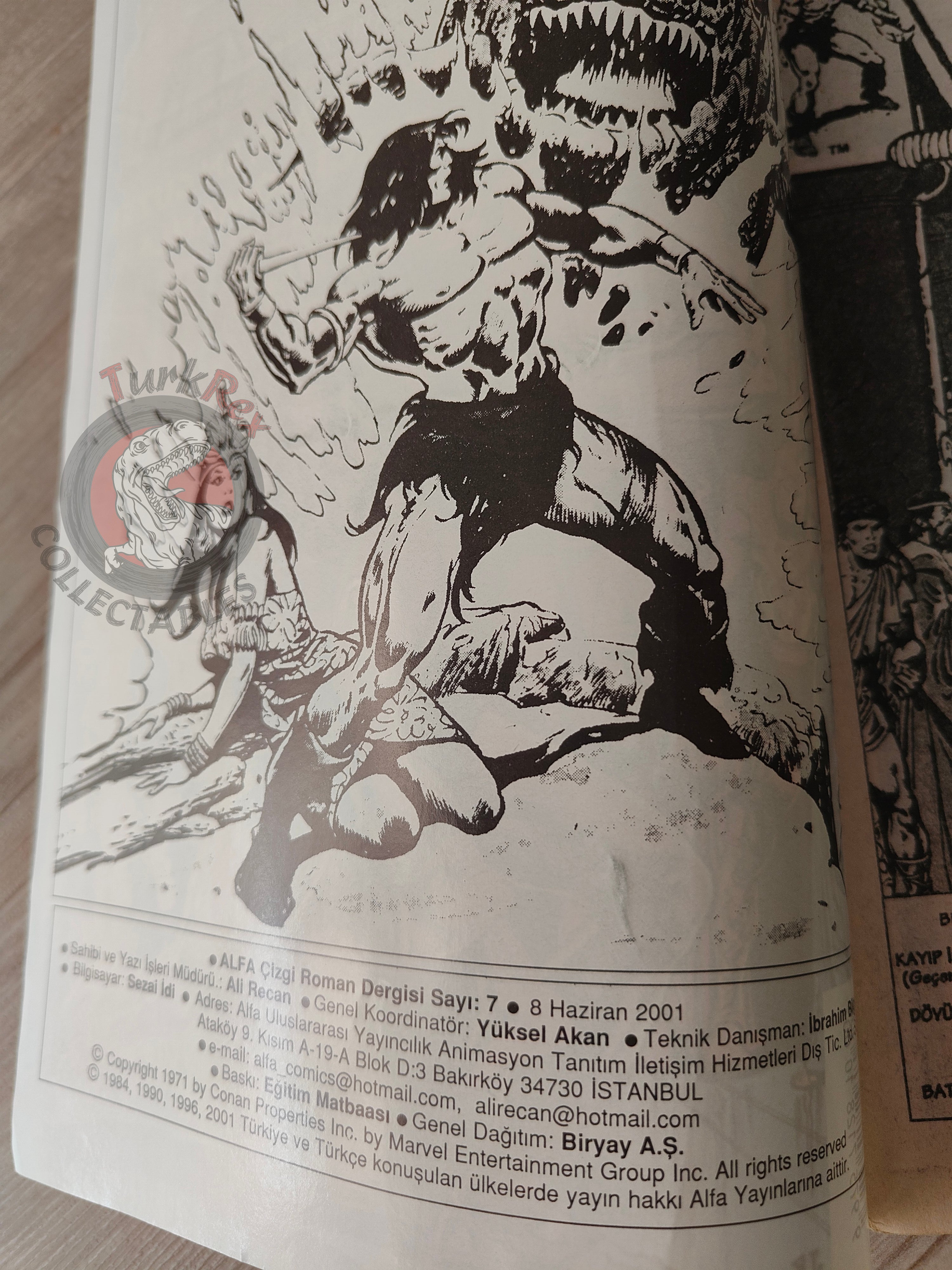 Conan The Barbarian #7 2001 Turkish Comic Turkey #80 #81 #82