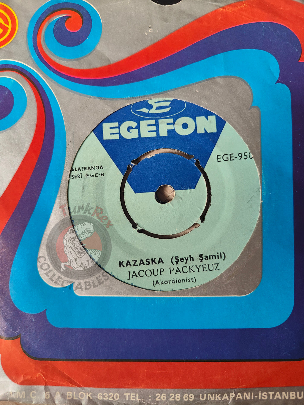 Jacoup Pacqyeuz – Kazaska 7" Turkish Pressing Vinyl Turkey Edition