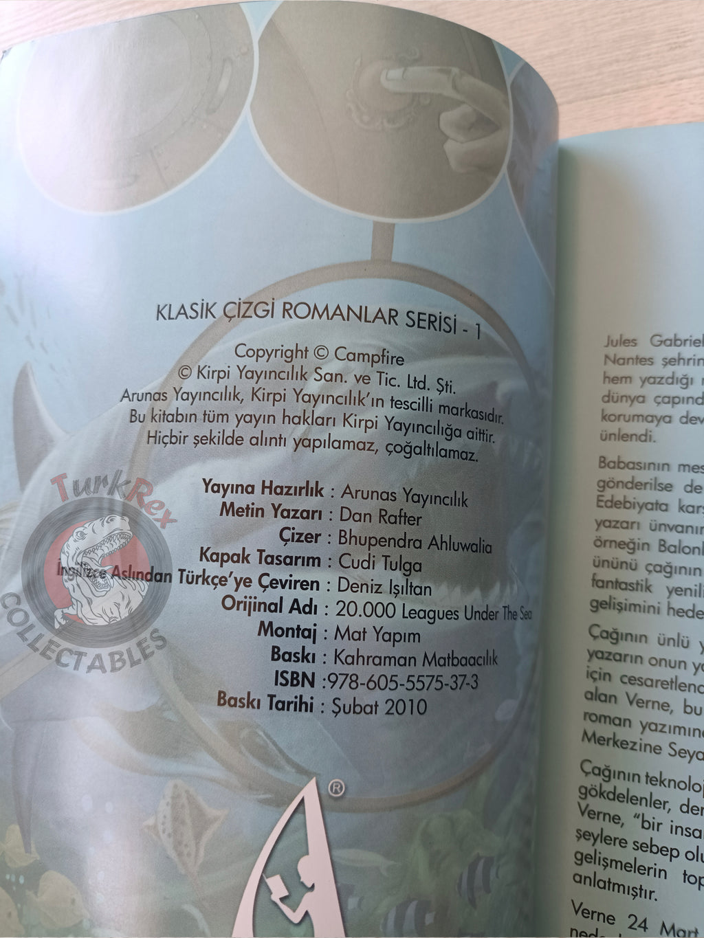 Twenty Thousand Leagues Under the Sea – Jules Verne Turkish Comic Turkey Campfire Classics