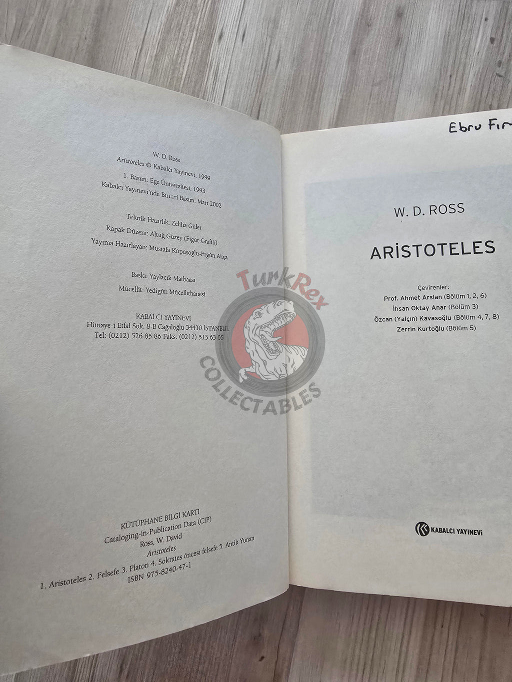 Aristotle – On Interpretation 2002 Turkish Book Turkey