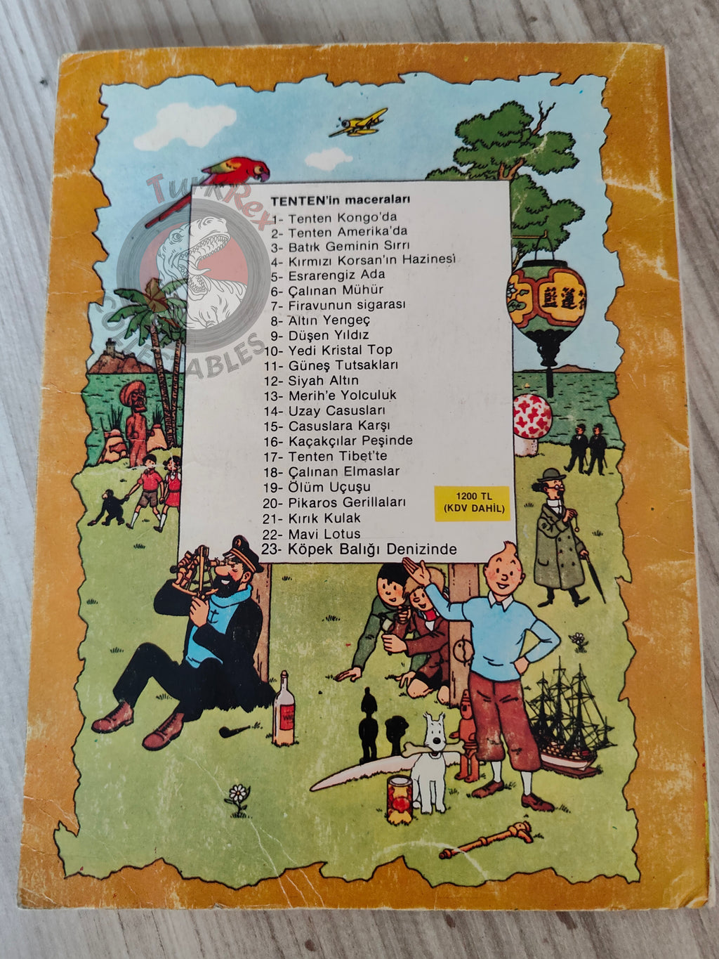 Tintin – Cigars of the Pharaoh mid 1980s Turkish Edition Comic Turkey 2