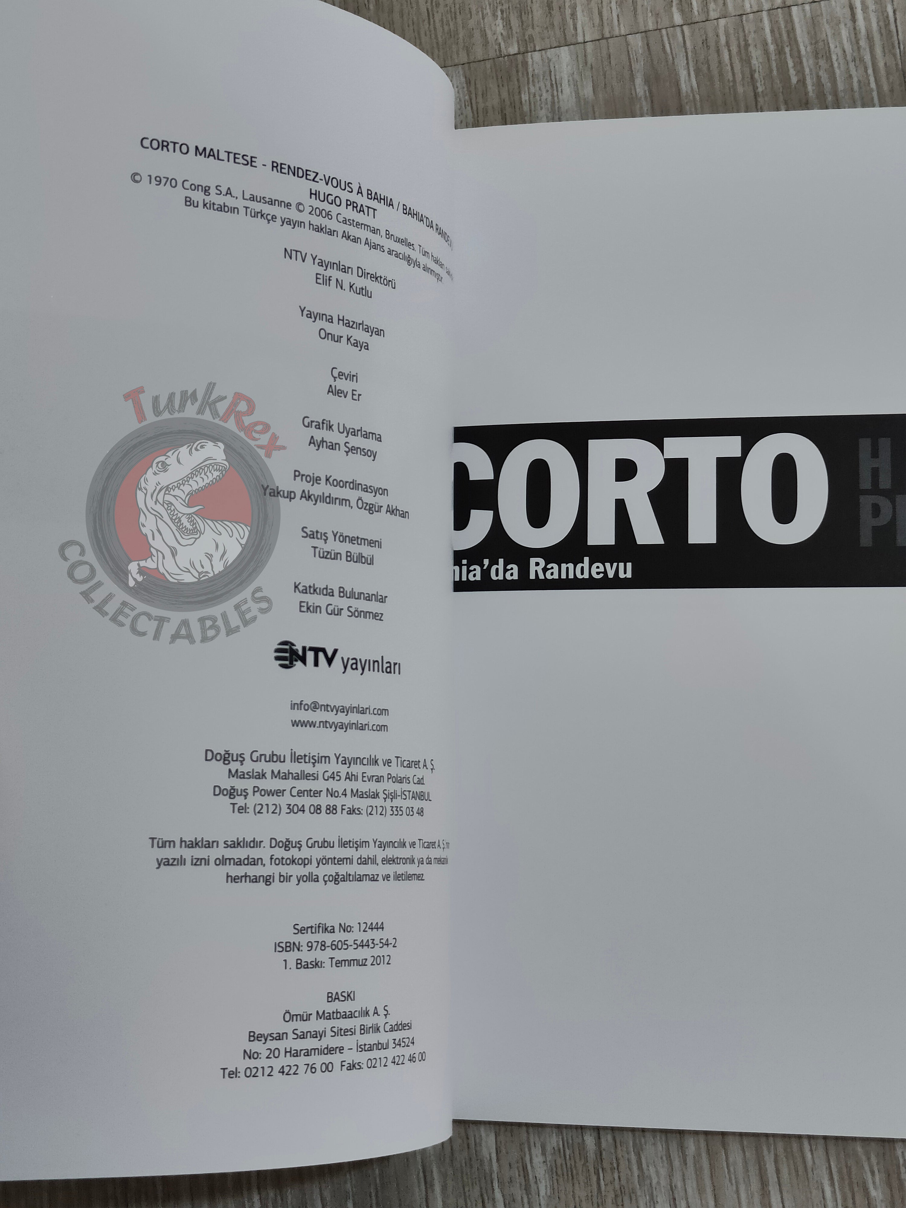 Corto Maltese – Rendez-vous à Bahia Turkish Comic Turkey