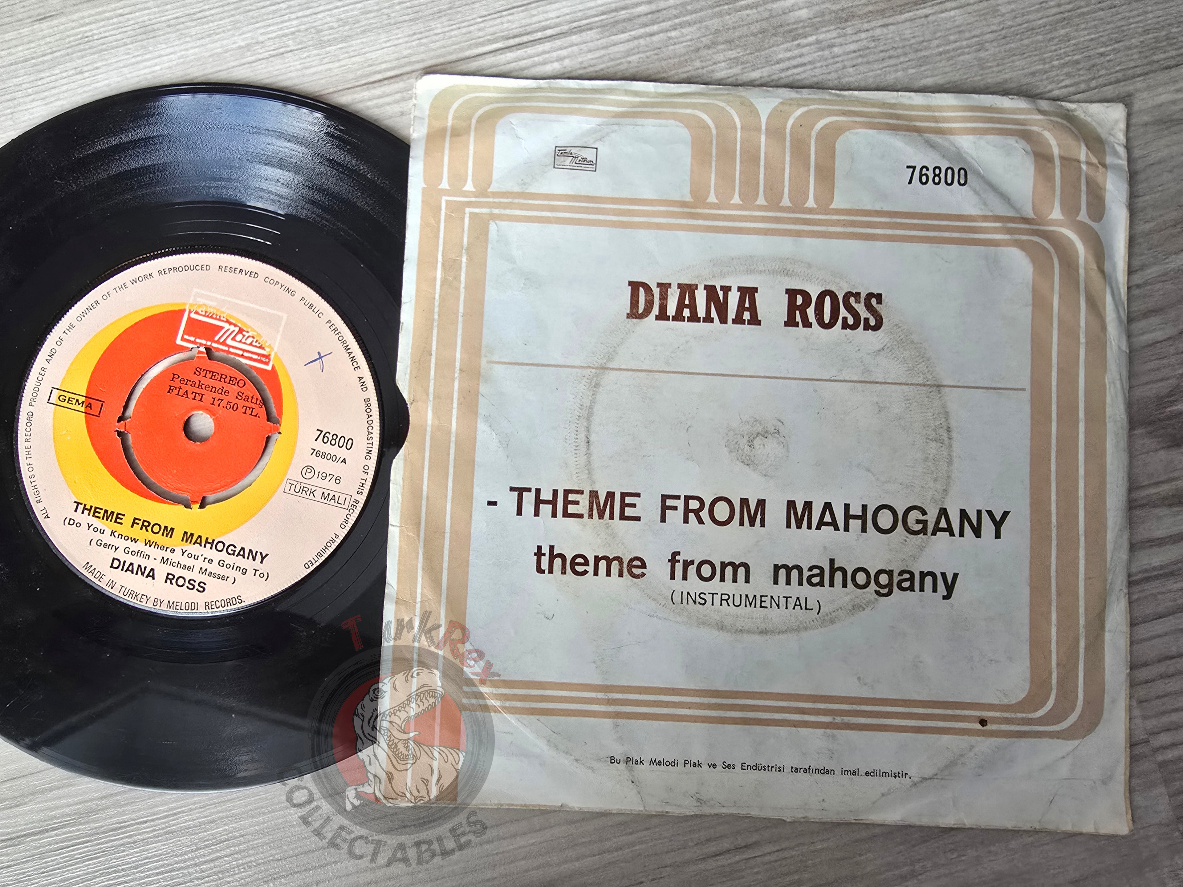 Diana Ross – Theme From Mahogany 7" Turkish Pressing Vinyl Turkey Edition