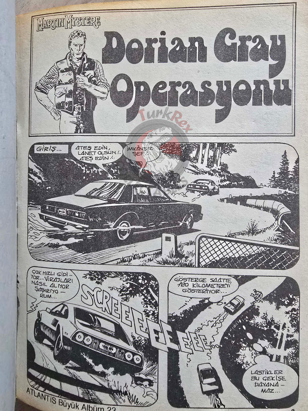 Martin Mystère #23 Operazione Dorian Gray  80s Turkish Comic Turkey #63 #65