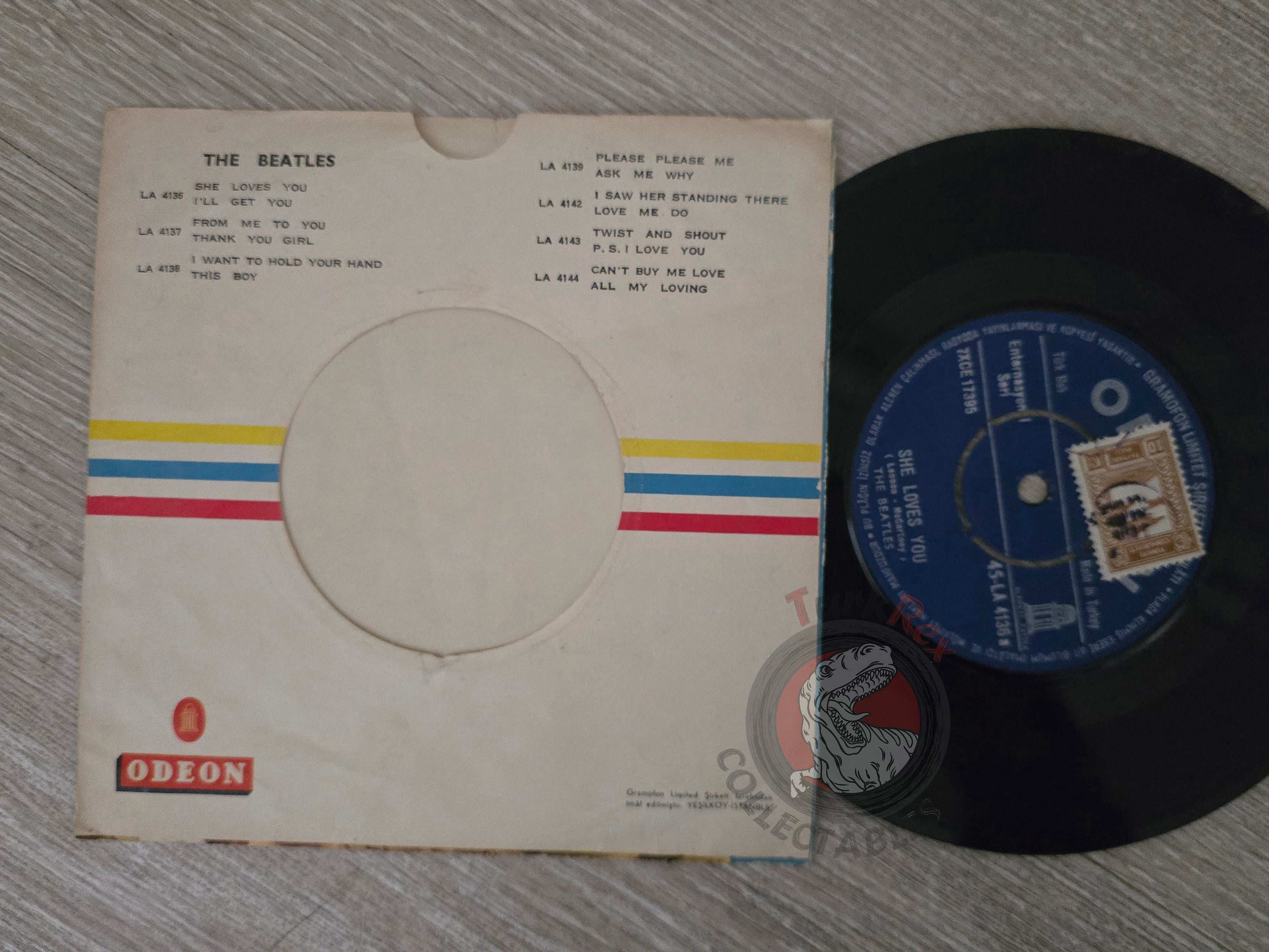 The Beatles – She Loves You / I'll Get You 7" Turkish Pressing Vinyl Turkey Edition