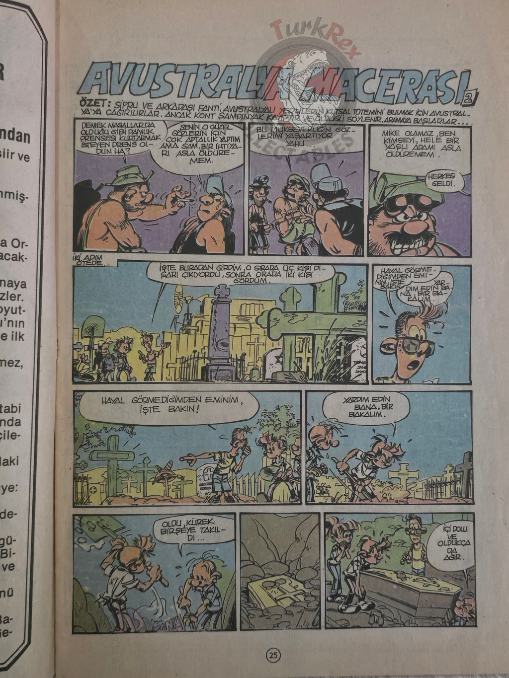 Spirou & Fantasio #5 Aventure en Australie 1989 Turkish Comic Turkey