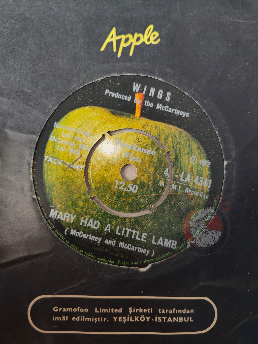 Wings – Mary Had A Little Lamb 7" Turkish Pressing Vinyl Turkey Edition