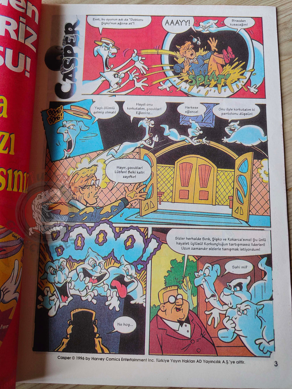Casper the Friendly Ghost – Issue #5 1996 Turkish Comic Turkey