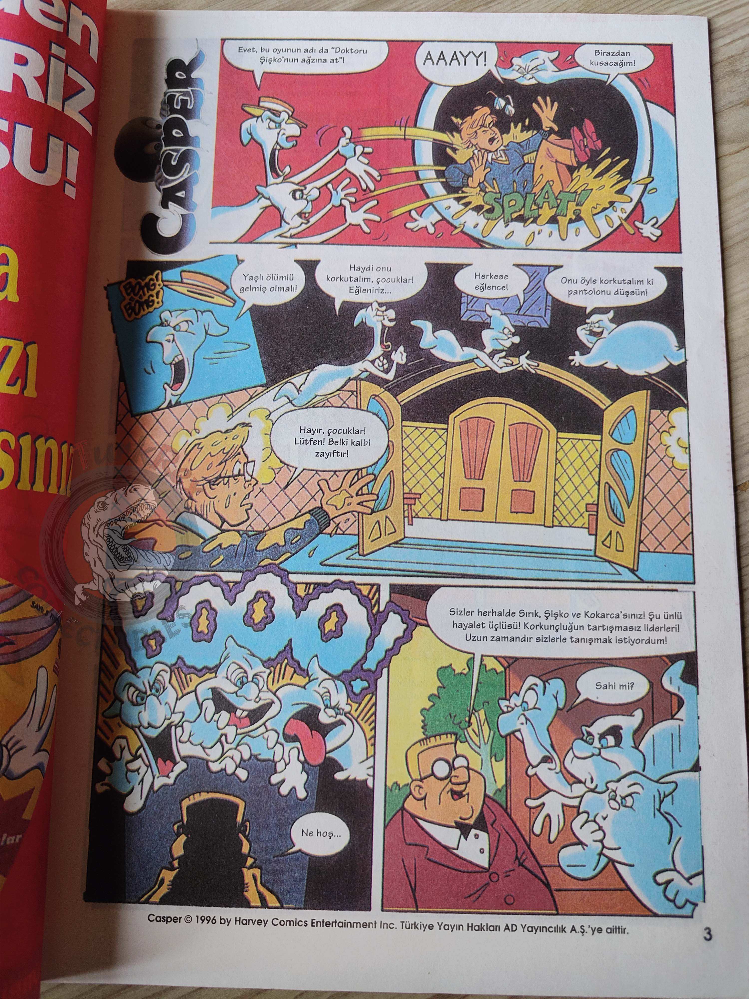 Casper the Friendly Ghost – Issue #5 1996 Turkish Comic Turkey