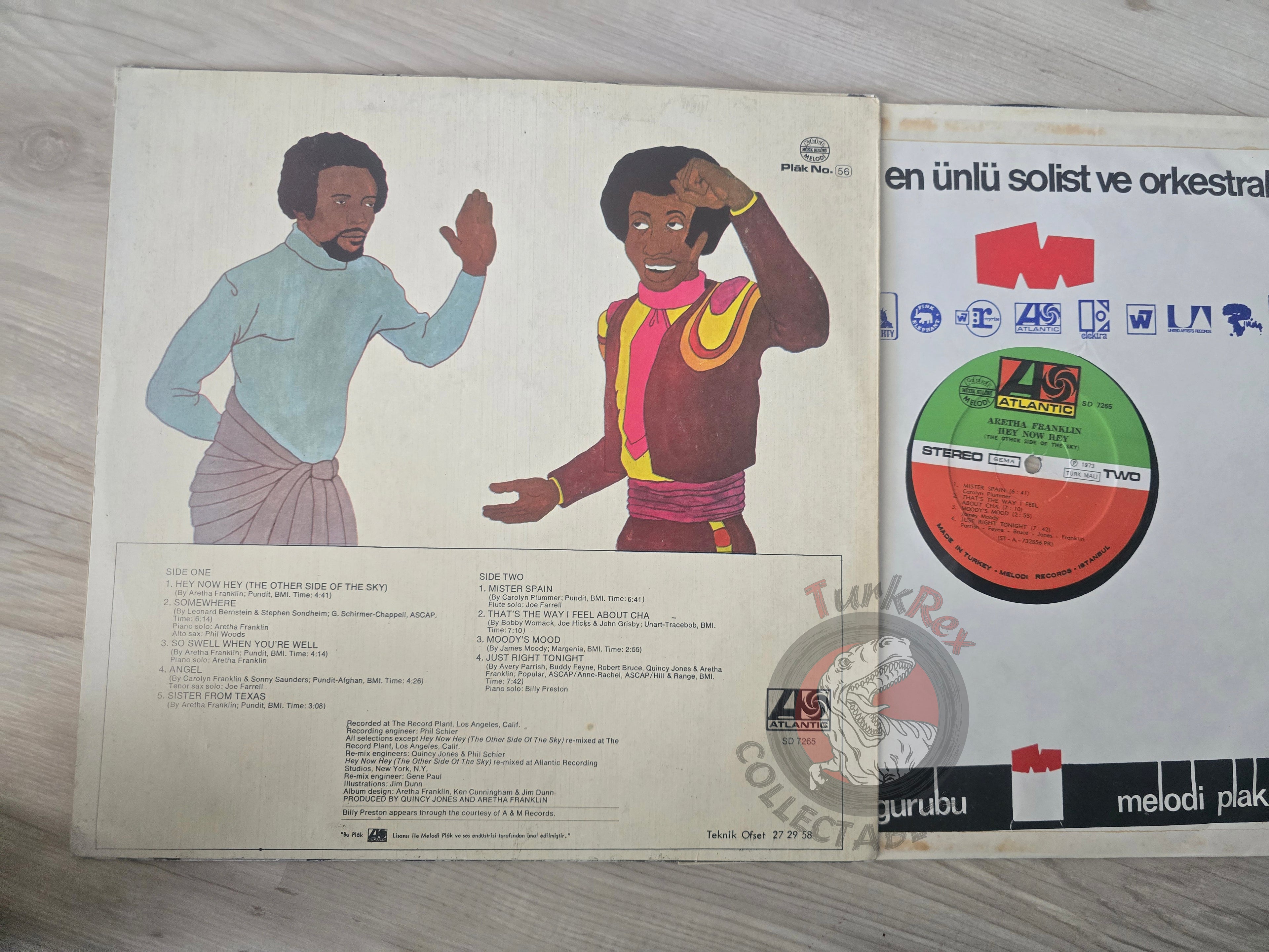 Aretha Franklin – Hey Now Hey (The Other Side Of The Sky) Turkish Pressing Vinyl Turkey Edition