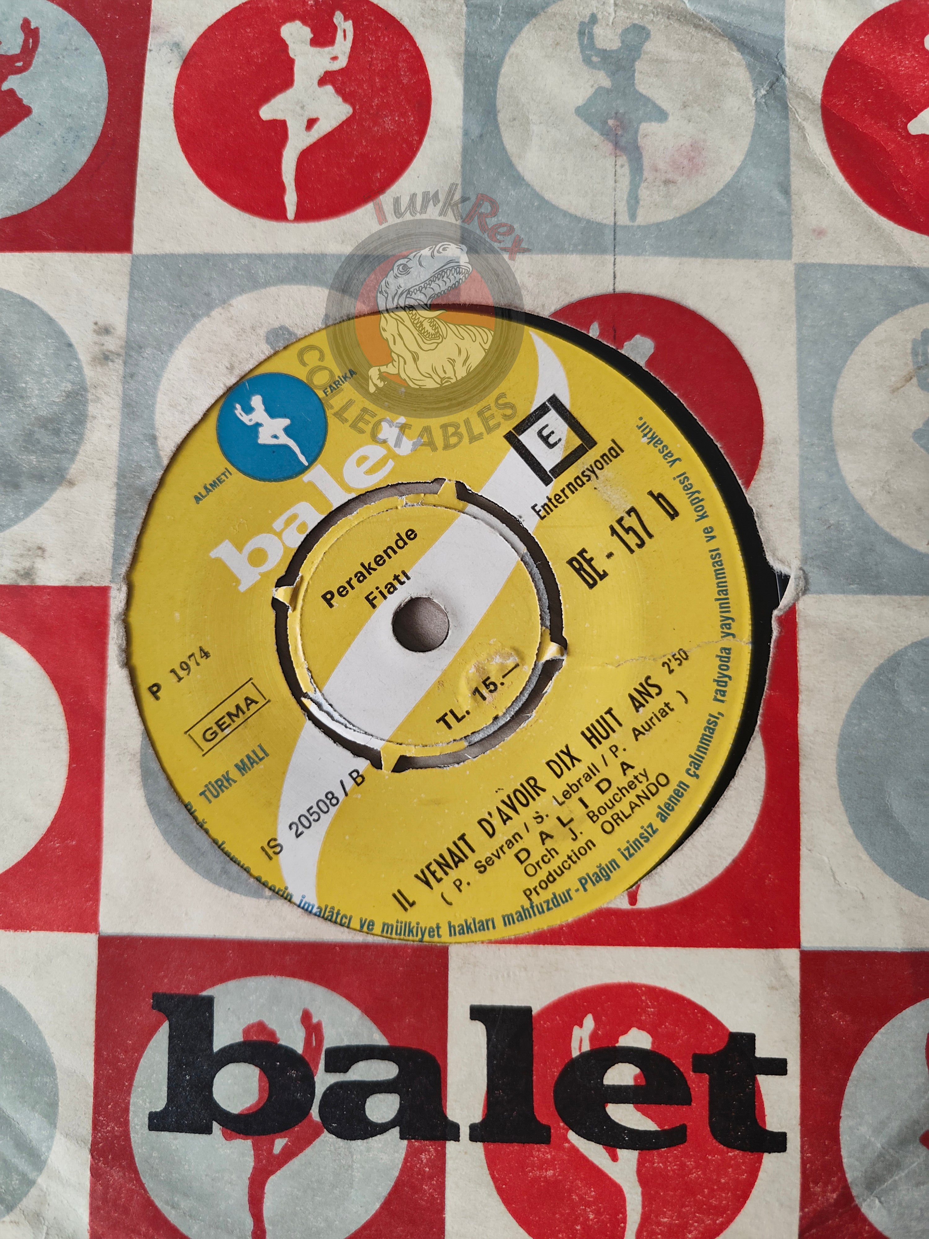 Dalida – Gigi L'Amoroso 7" Turkish Pressing Vinyl Turkey Edition