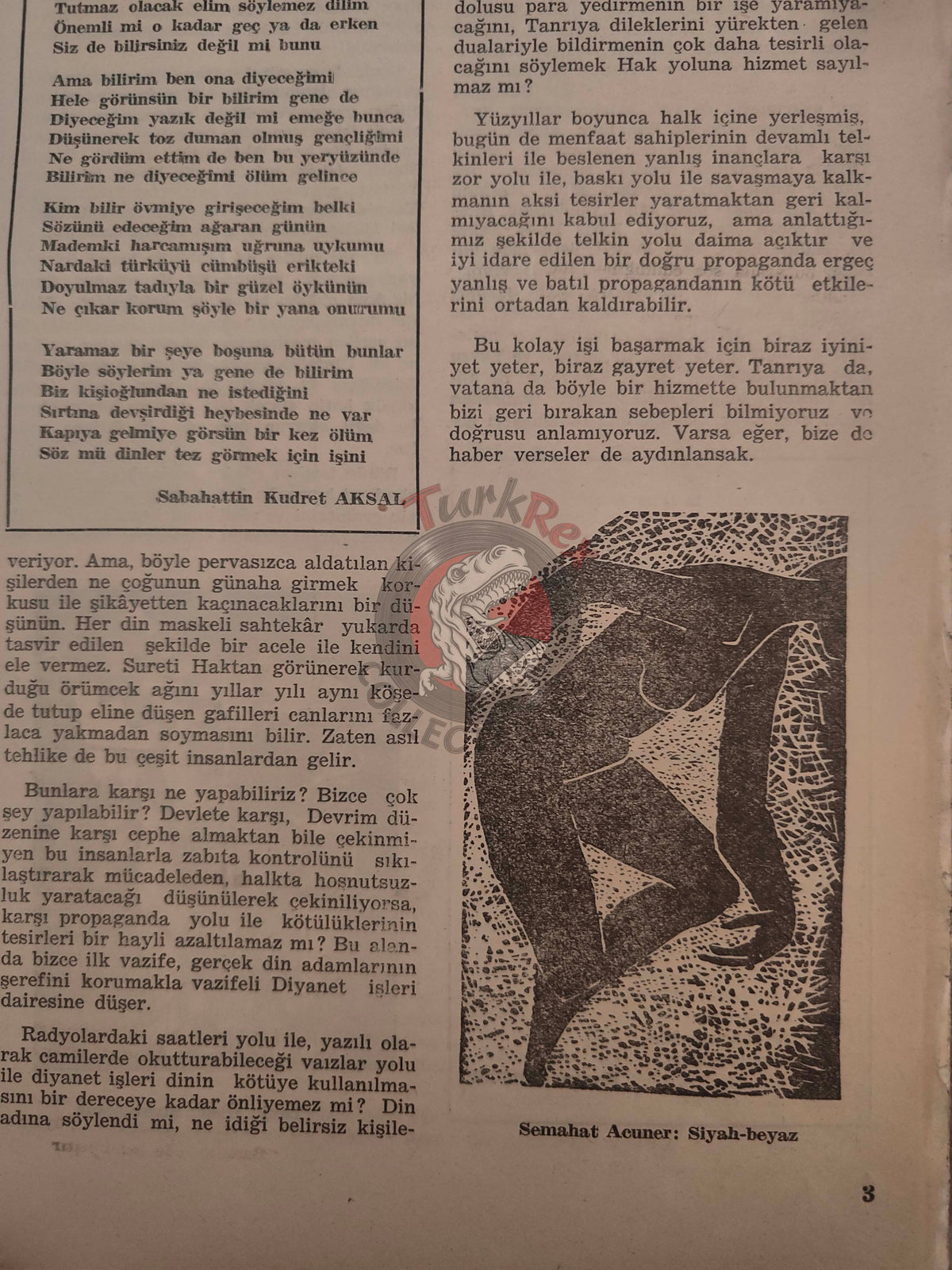 Varlık 1957 Alfred Noyes Turkish Literary Mag Turkey Karol Forster Marc Chagall