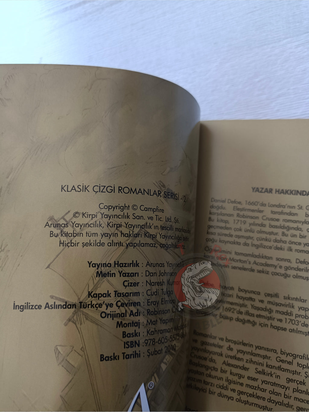 Robinson Crusoe – Daniel Defoe Turkish Comic Turkey Campfire Classics