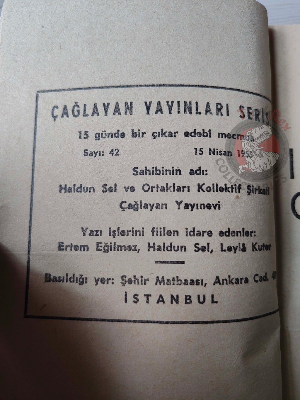 Ernest Hemingway – The Sun Also Rises 1955 1st Turkish Book Turkey