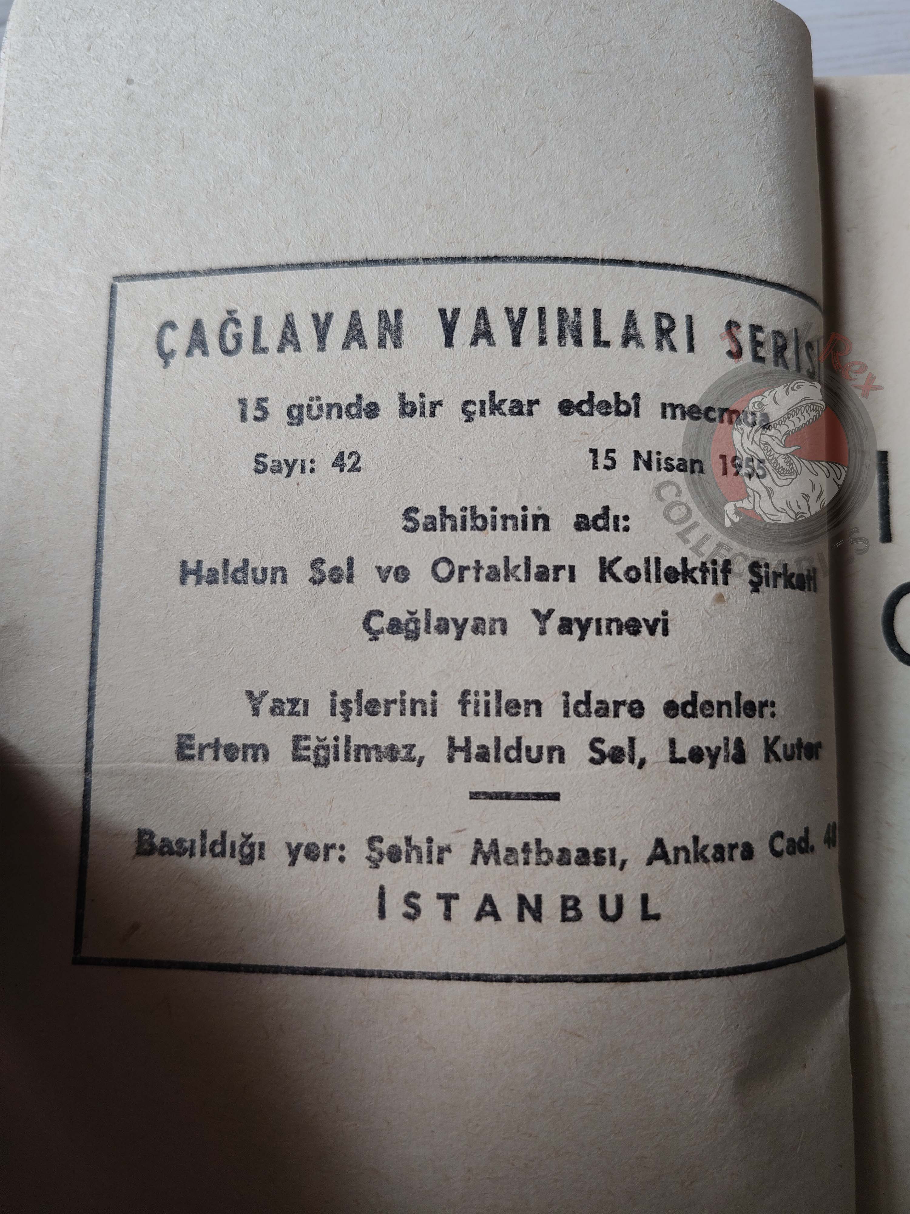 Ernest Hemingway – The Sun Also Rises 1955 1st Turkish Book Turkey
