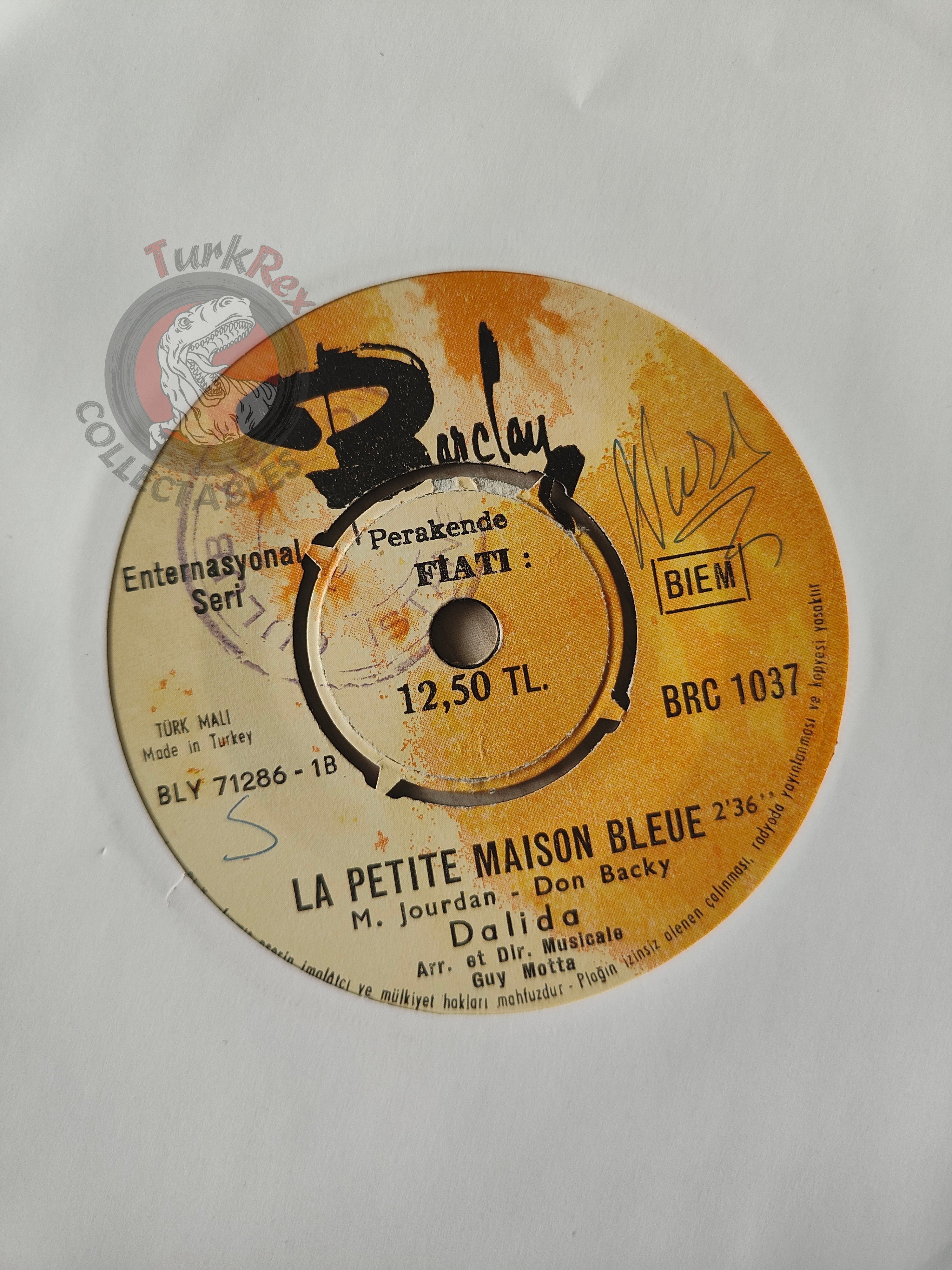 Dalida – La Bambola 7" Turkish Pressing Vinyl Turkey Edition 1