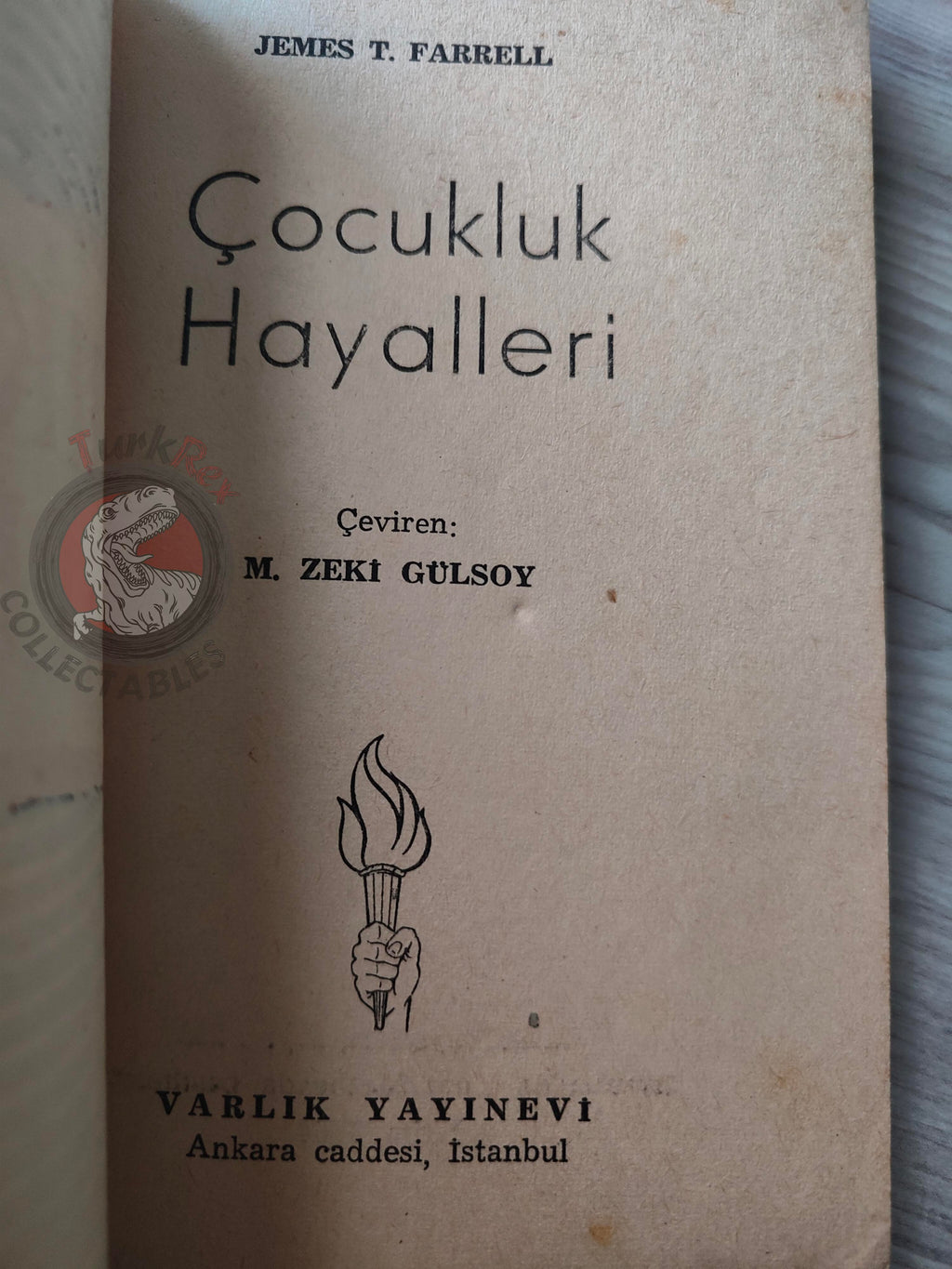 James T. Farrell – When Boyhood Dreams Come True 1954 1st Turkish Book Turkey