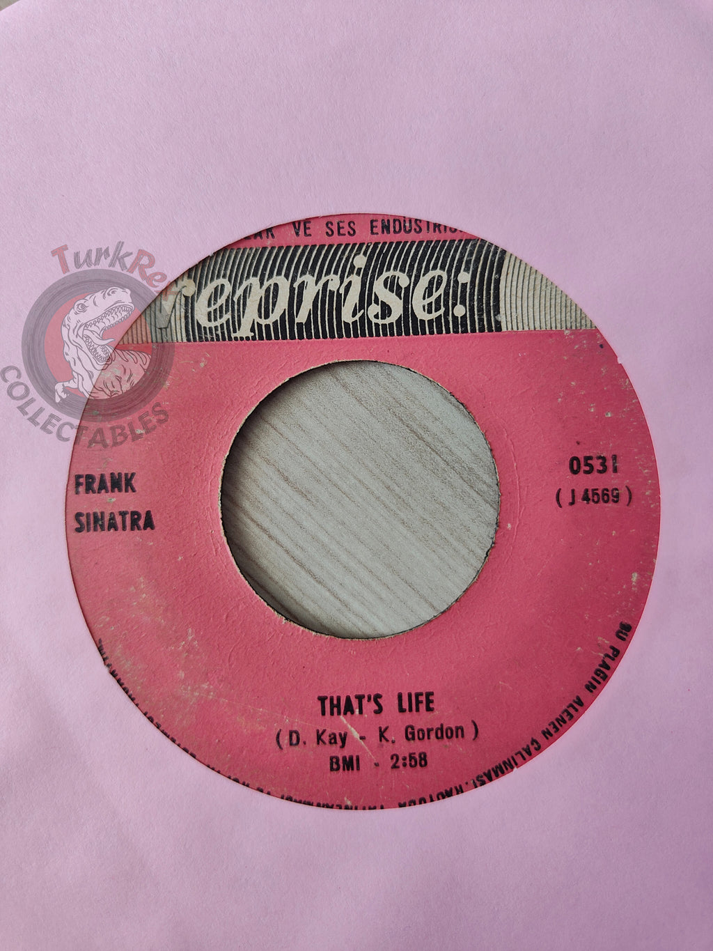 Frank Sinatra – That's Life 7" Turkish Pressing Vinyl Turkey Edition