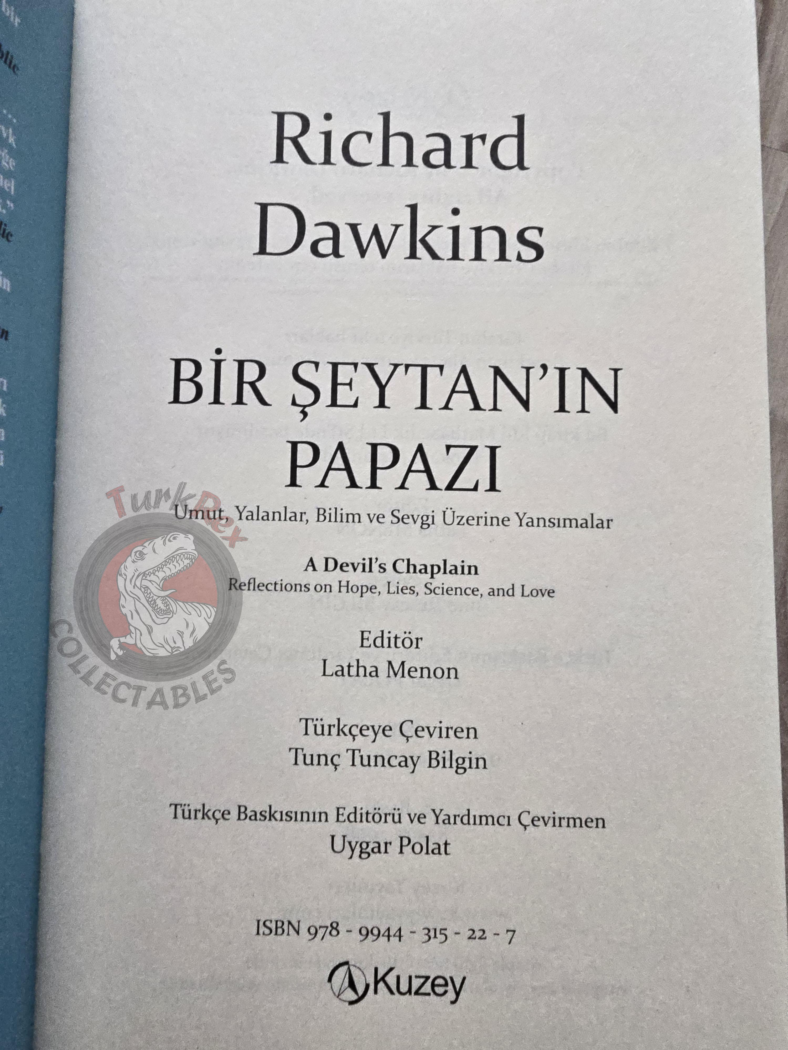 Richard Dawkins – A Devil's Chaplain 2008 Turkish Book Turkey