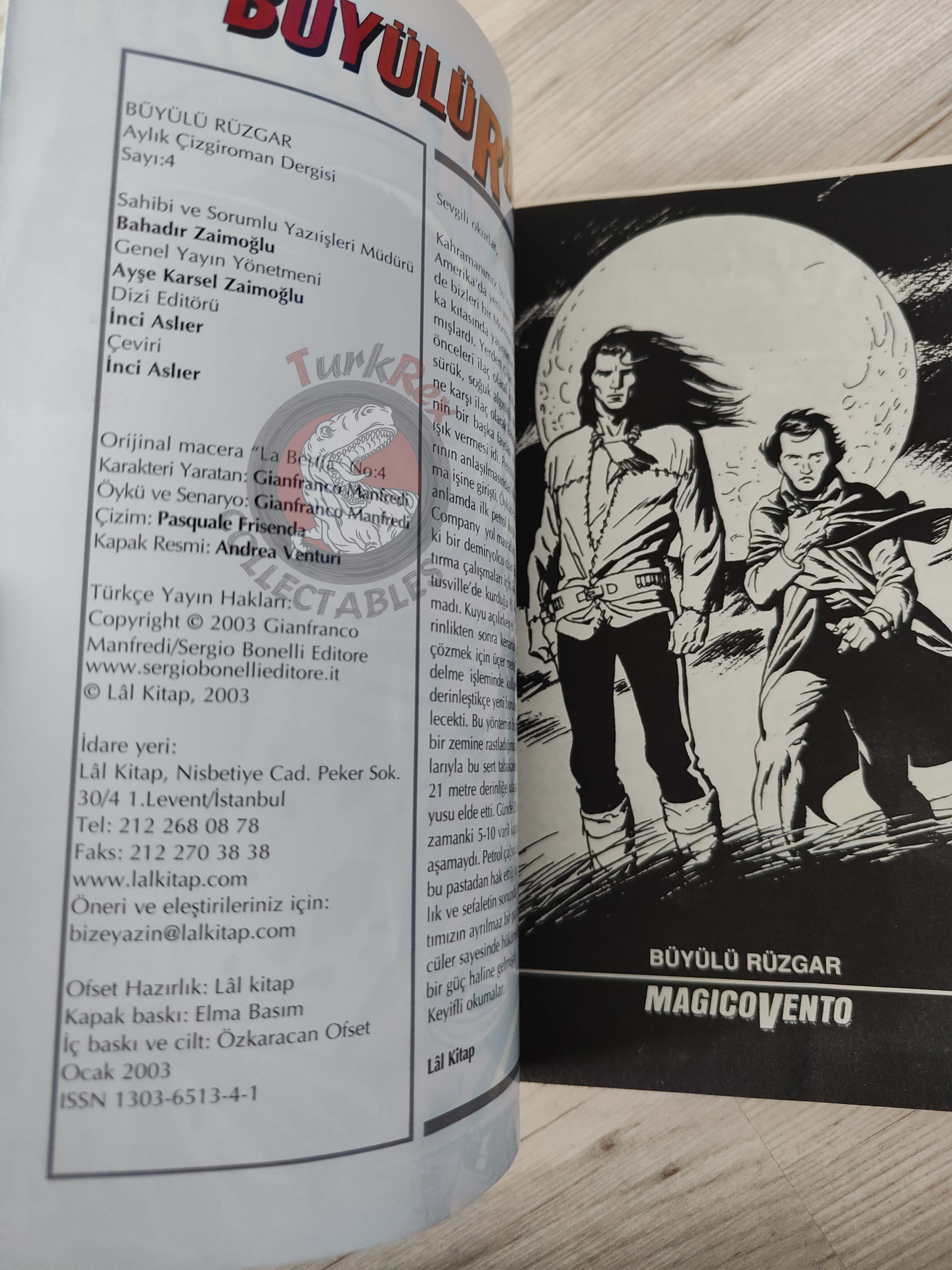 Magico Vento #4 La Bestia 2003 Turkish Comic Turkey Bonelli
