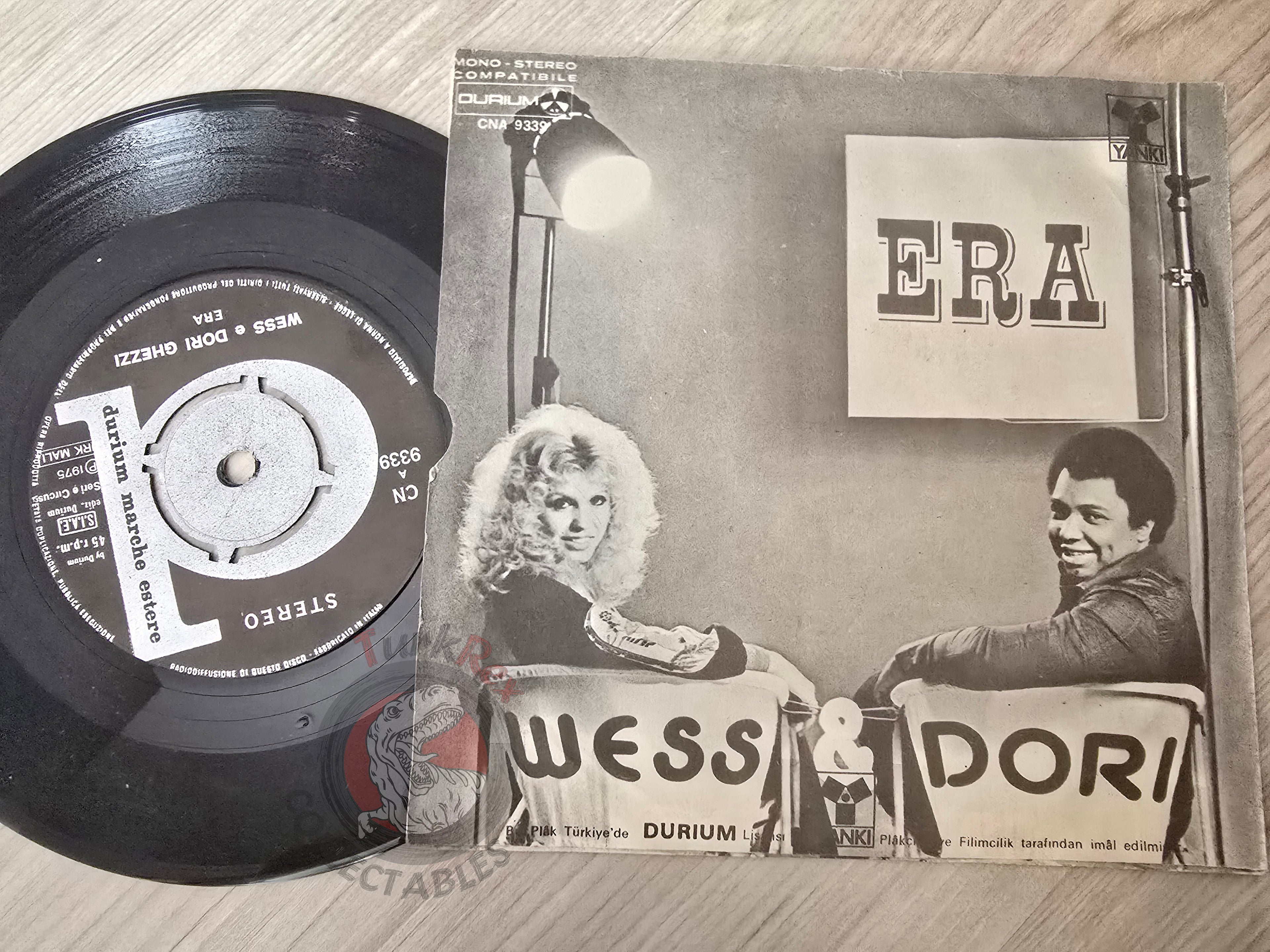 Wess & Dori Ghezzi – Era 7" Turkish Pressing Vinyl Turkey Edition