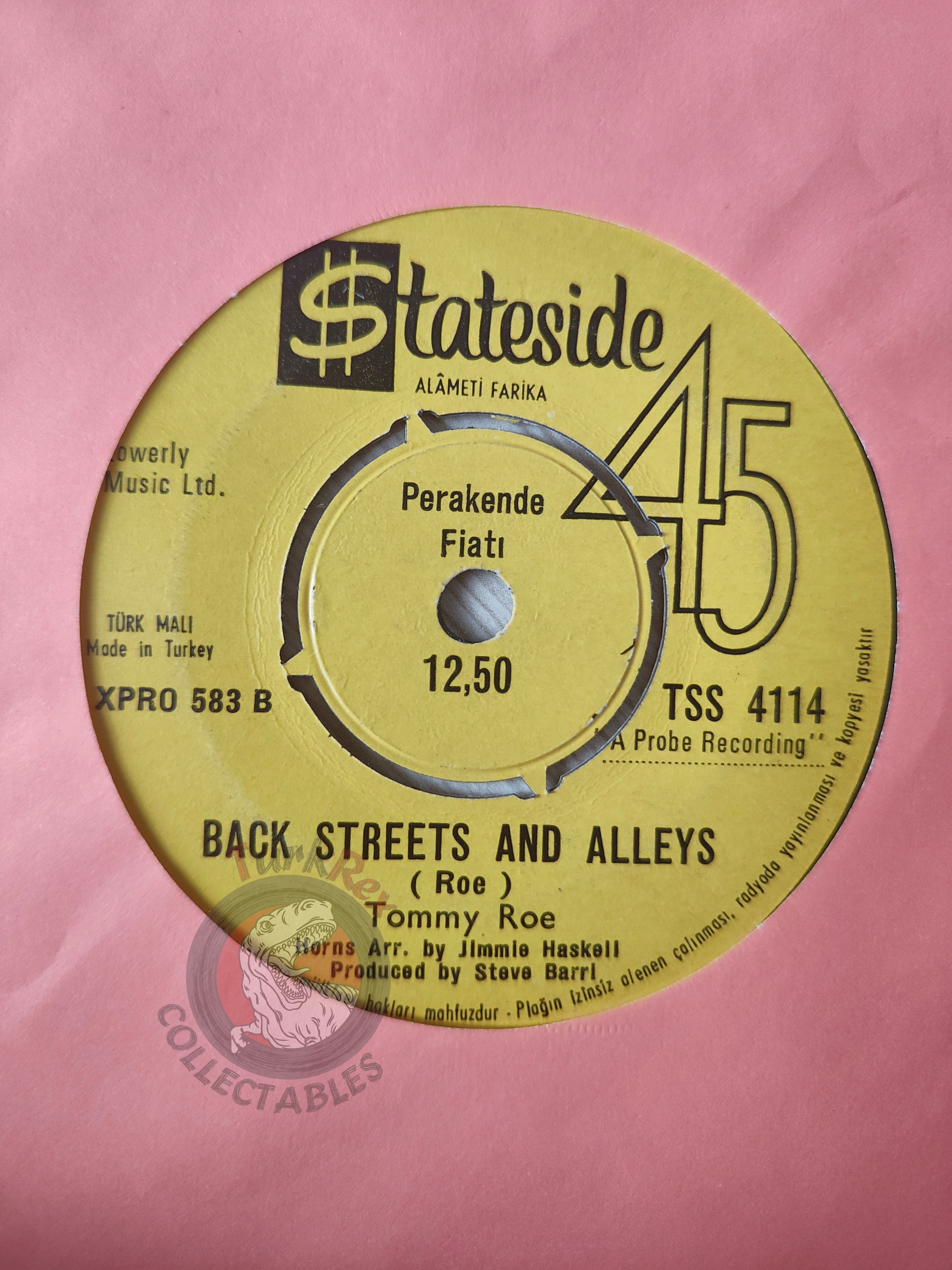 Tommy Roe – Stagger Lee 7" Turkish Pressing Vinyl Turkey Edition