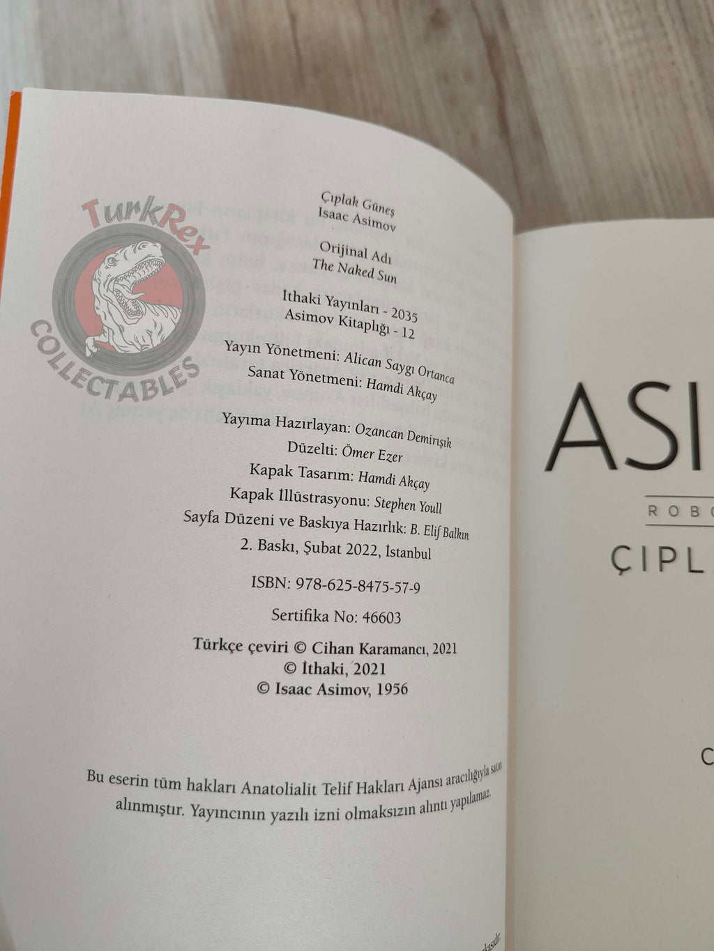 Isaac Asimov – Robot Series - The Naked Sun Turkish Book Turkey
