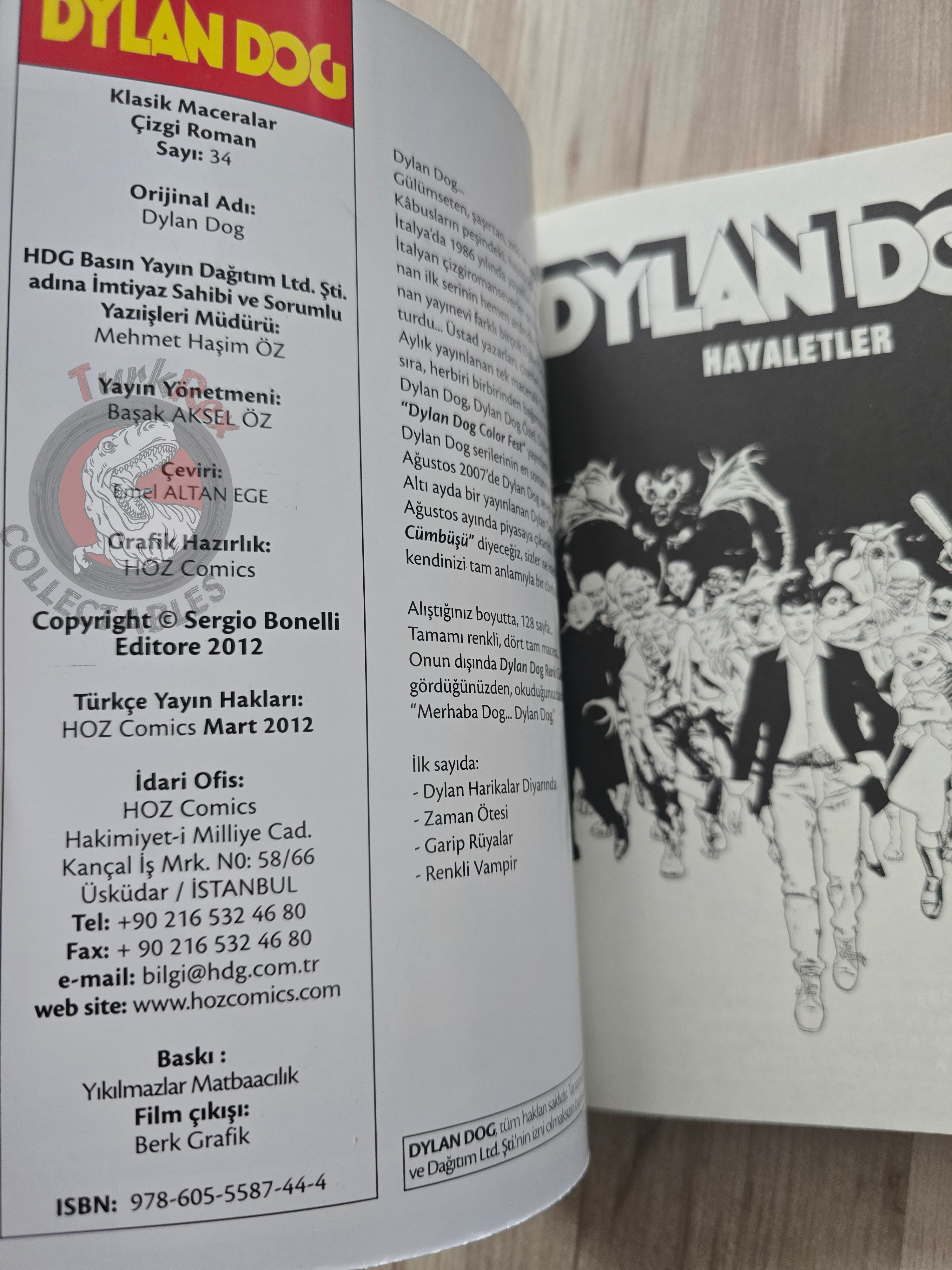 Dylan Dog #34 2012 Turkish Comic Turkey Fantasmi #85 #86