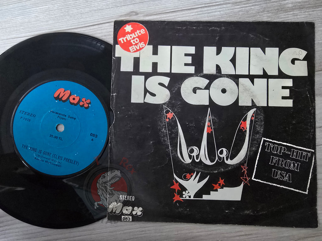 Ronnie McDowell – The King Is Gone 7" Turkish Pressing Vinyl Turkey Edition Elvis Presley