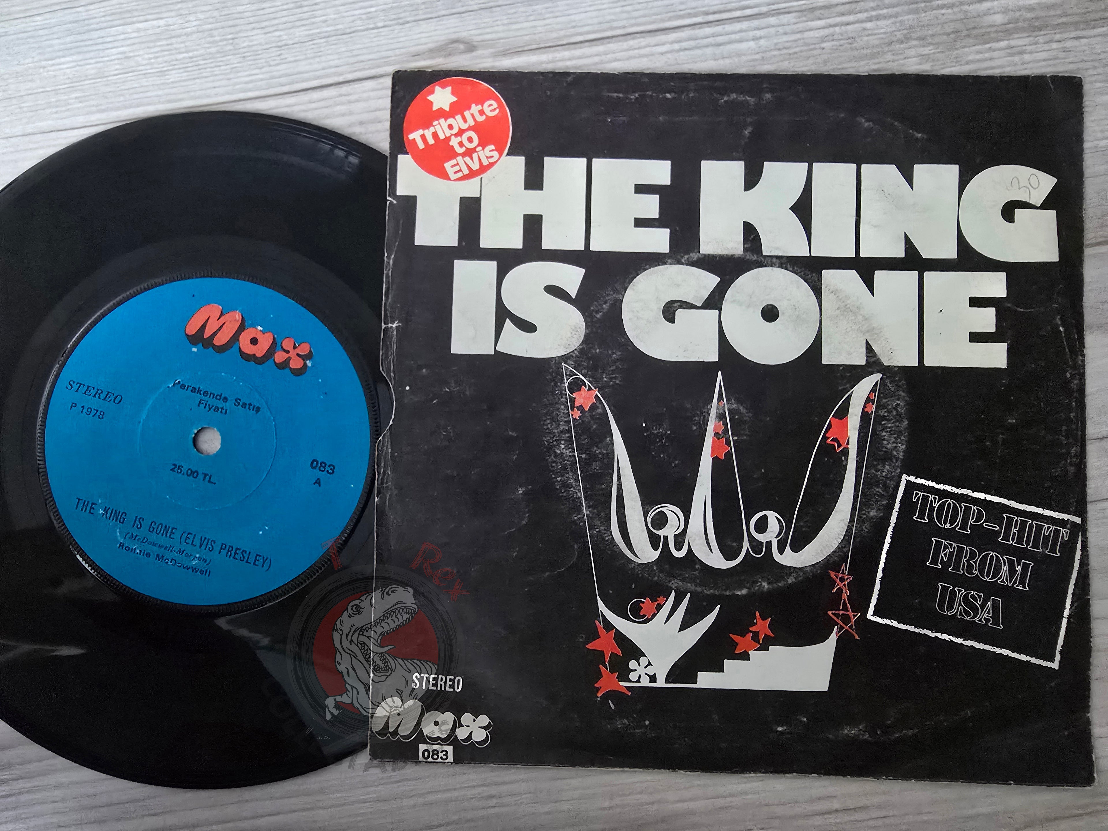 Ronnie McDowell – The King Is Gone 7" Turkish Pressing Vinyl Turkey Edition Elvis Presley