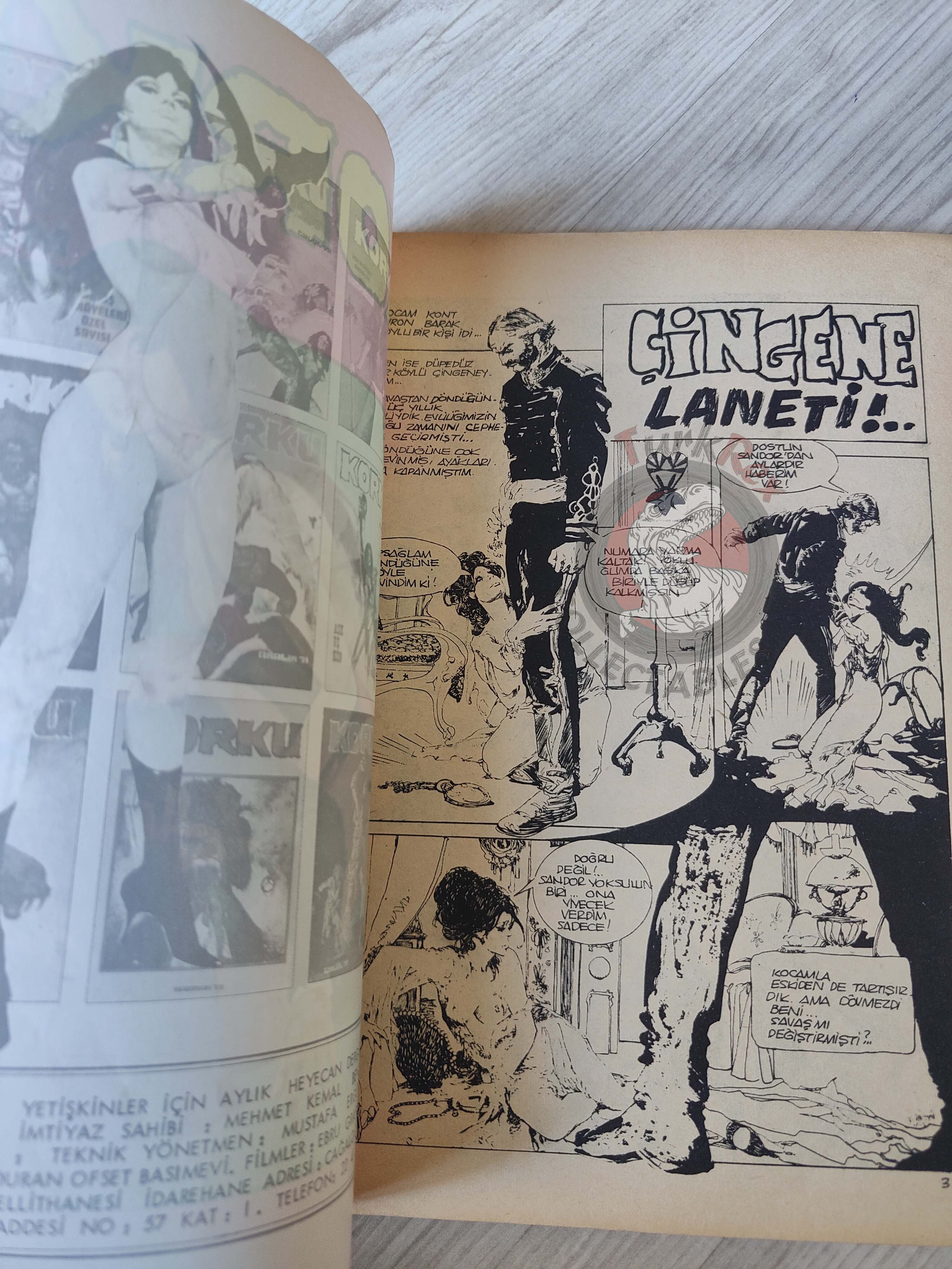 Korku March 1975 Turkish Comic Turkey Vampirella #32 Warren Creepy Eerie