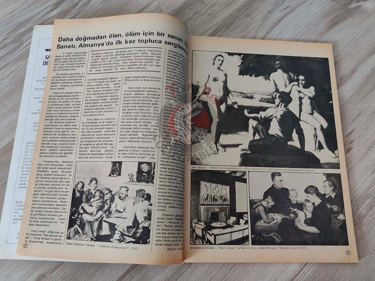 Milliyet Sanat Magazin 1975 German Art Repressive Regime Turkish Mag Turkey Albert Schweitzer