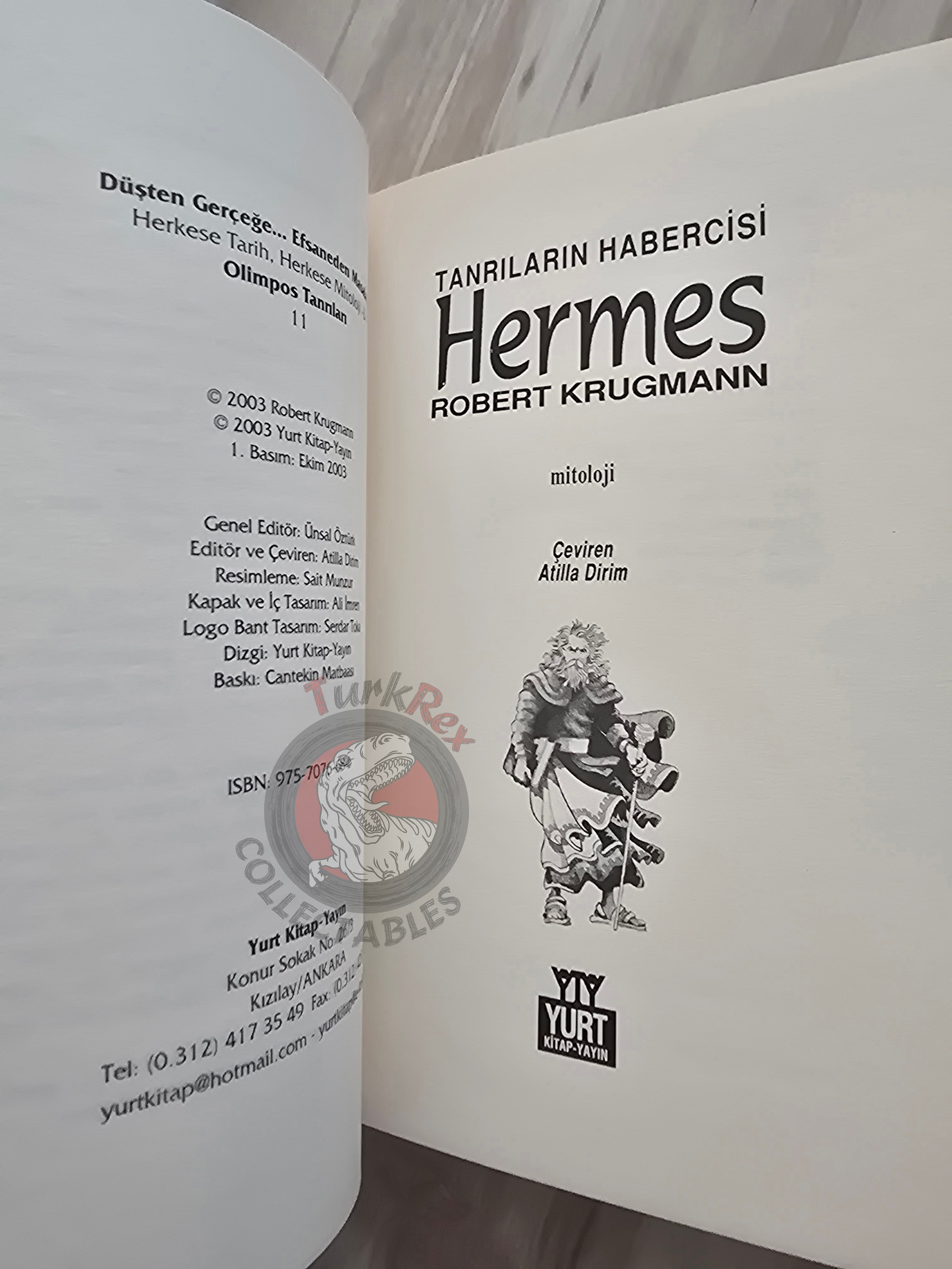 Hermes – Robert Krugmann 2003 Turkish Book Turkey Illustrated by Turkish Artist