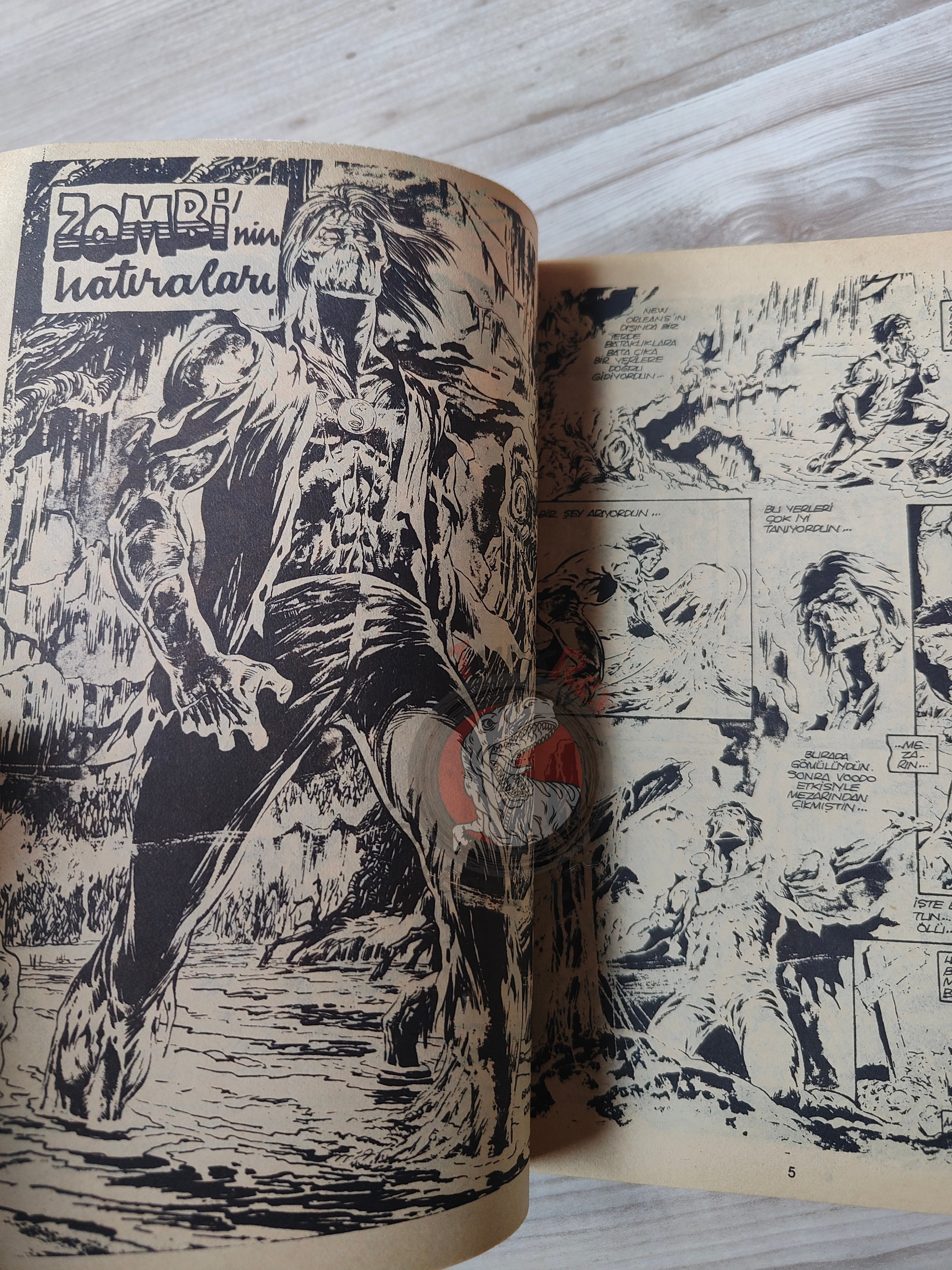 Tales of the Zombie Special Issue 1980s Turkish Comic Turkey Süper Korku Mag  #3 #6