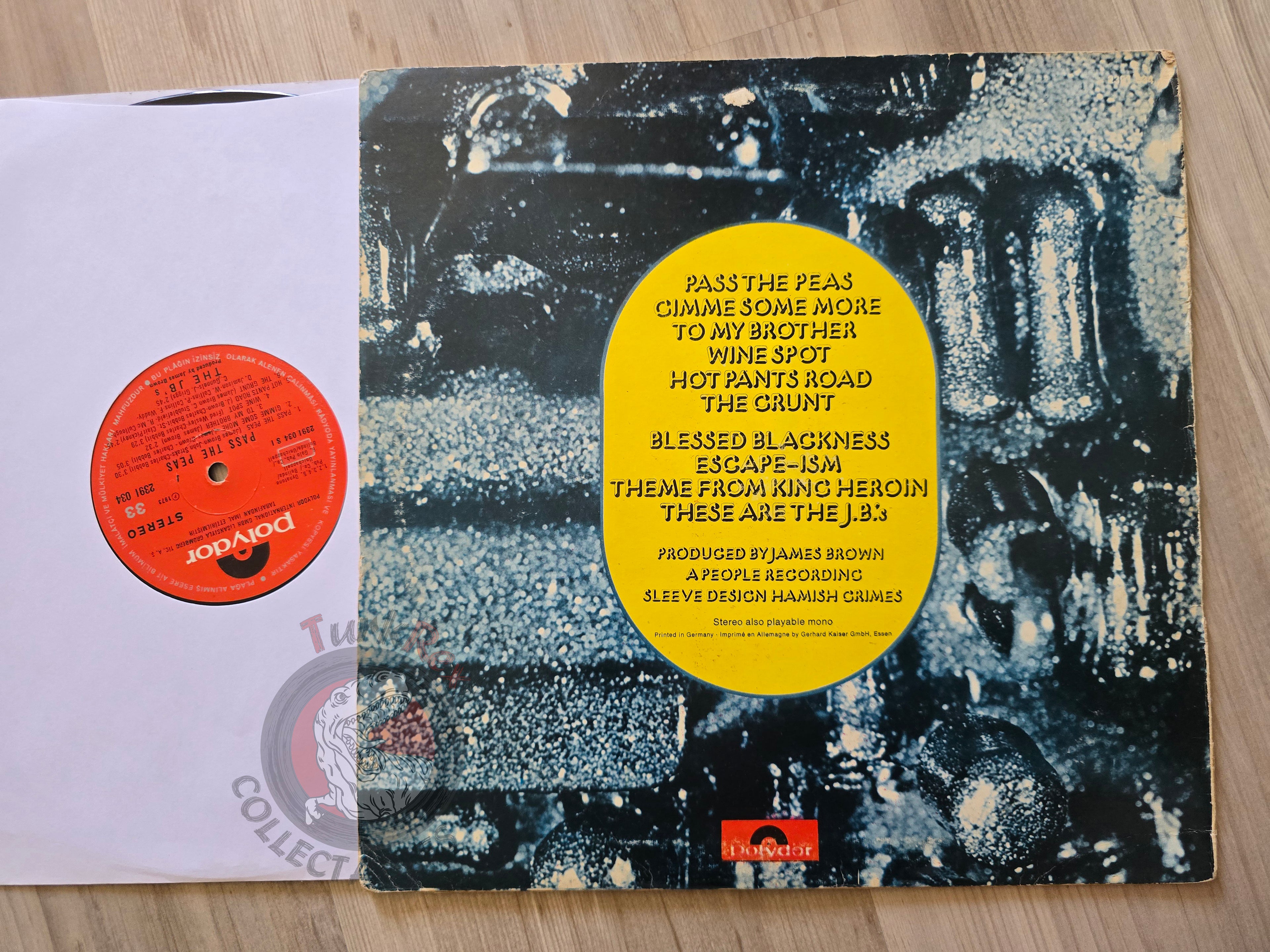 The J.B.'s – Pass The Peas Turkish Pressing Vinyl Turkey Edition