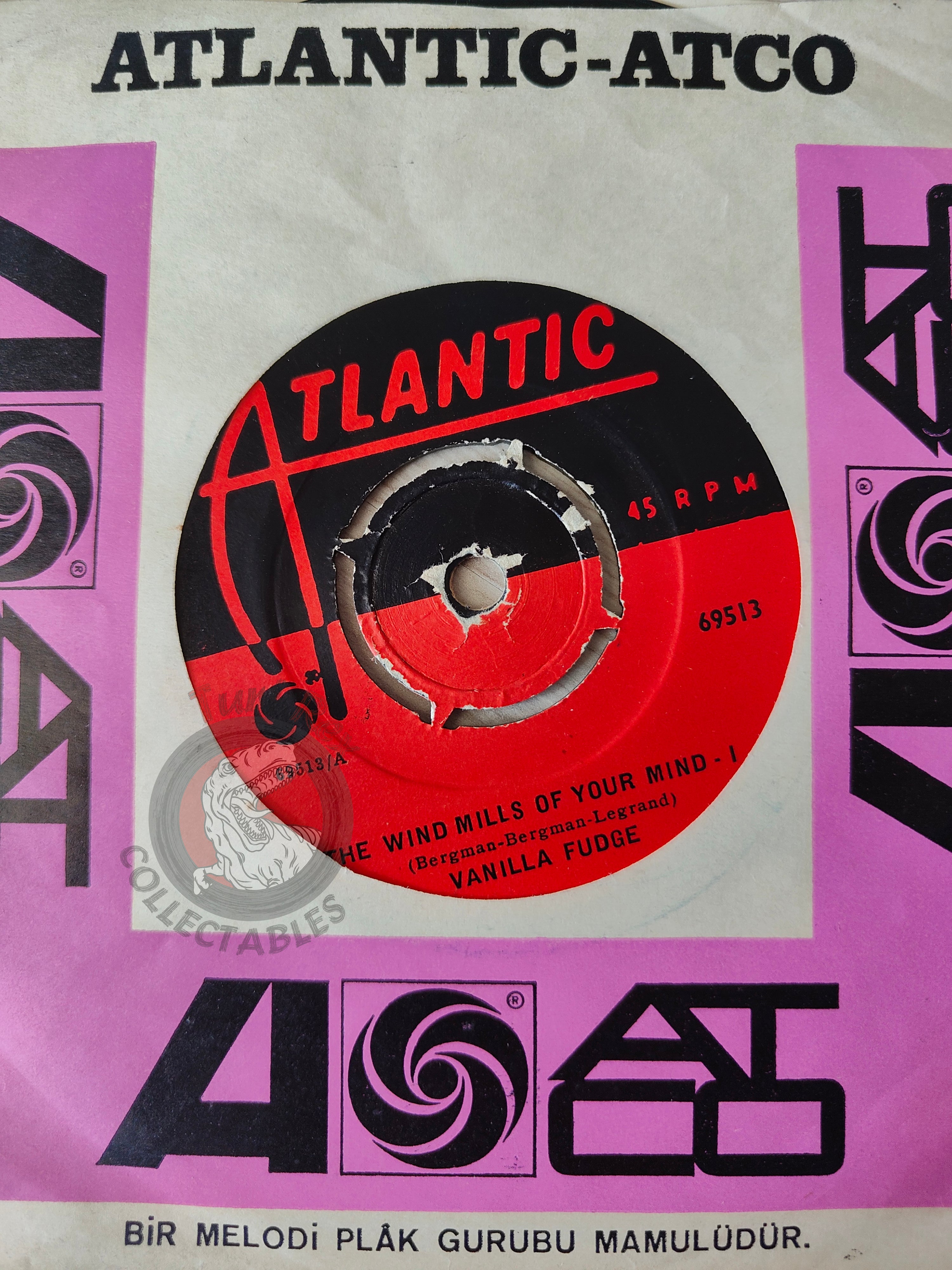 Vanilla Fudge – The Windmills Of Your Mind 7" Turkish Pressing Vinyl Turkey Edition