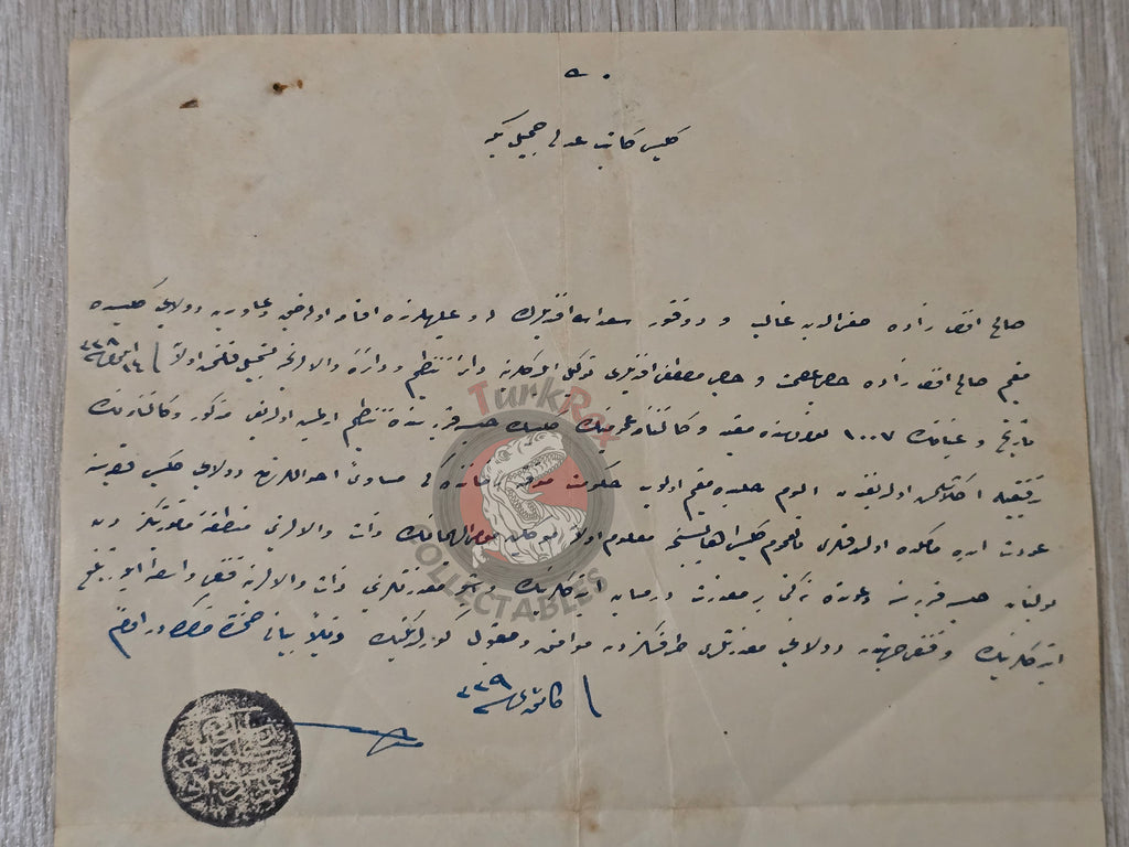 Ottoman Legal Document Kilis Notary 1923 Aleppo post WW1 Problems
