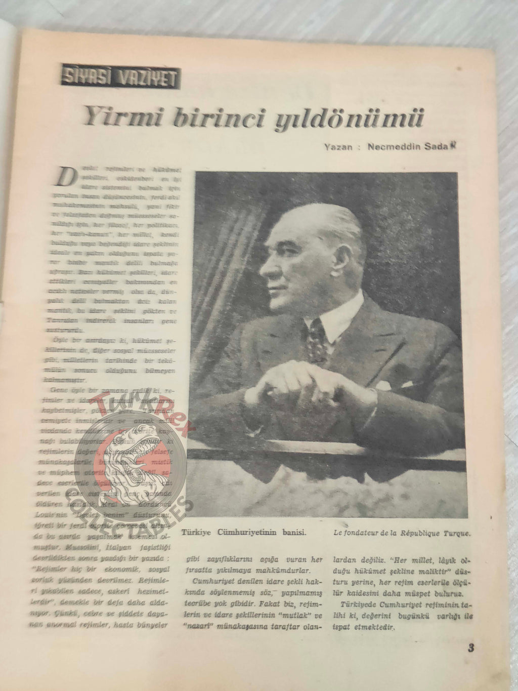 Realite 1944 British Propaganda Mag Turkish Turkey French Greece Corinth Canal WW2 era Stafford Cripps Germany