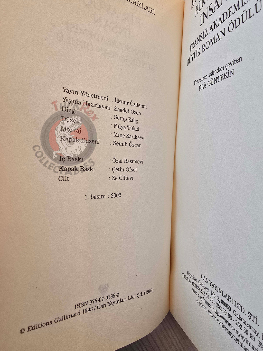 Anne Wiazemsky – Une Poignée de Gens 2002 1st Turkish Book Turkey