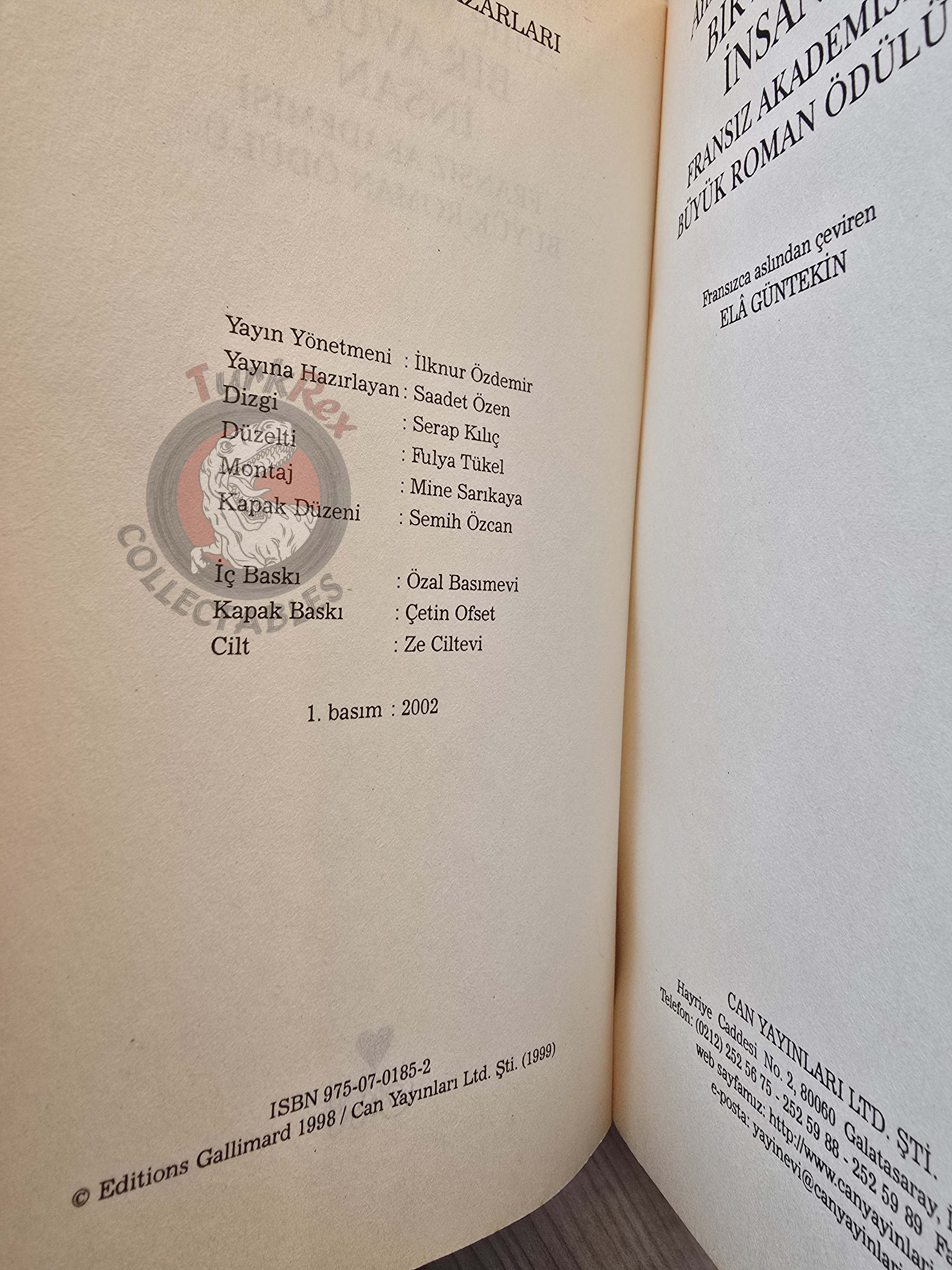 Anne Wiazemsky – Une Poignée de Gens 2002 1st Turkish Book Turkey