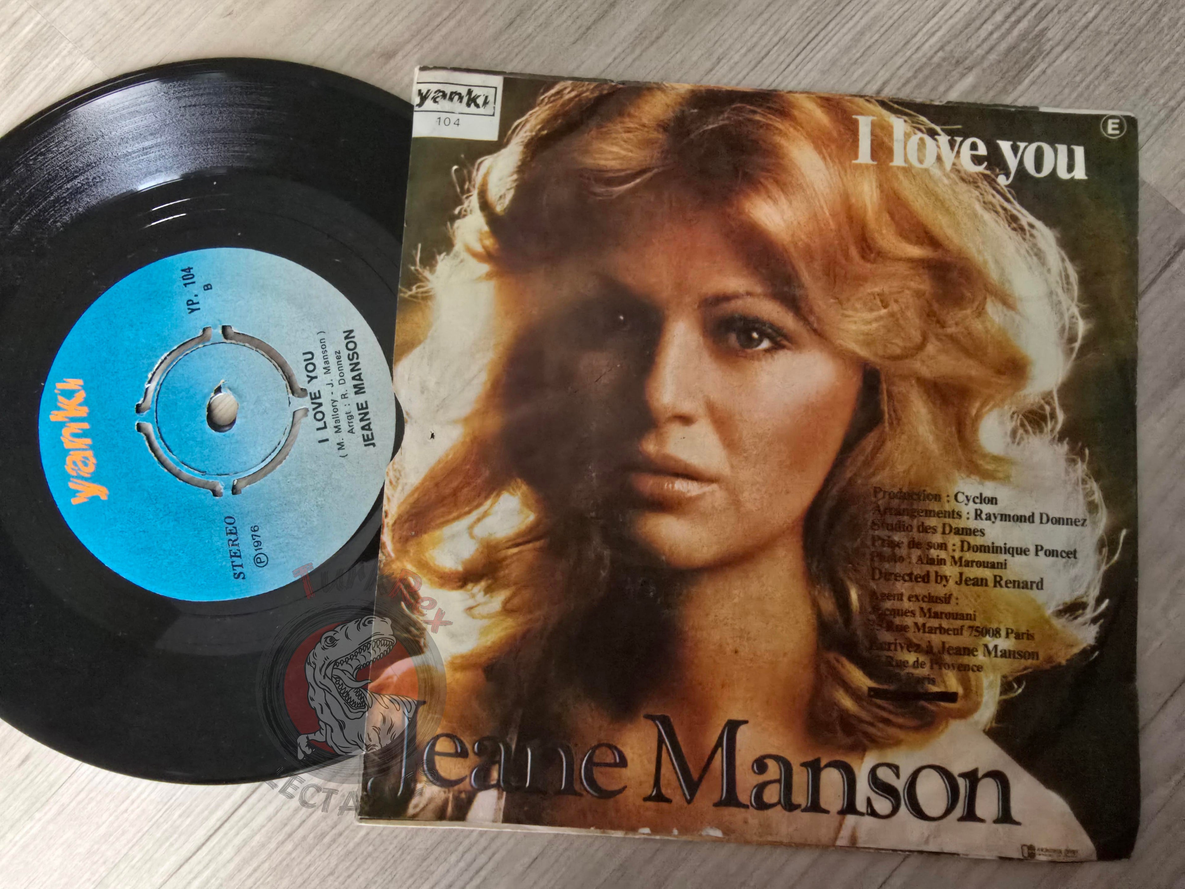 Jeane Manson – Avant De Nous Dire Adieu 7" Turkish Pressing Vinyl Turkey Edition