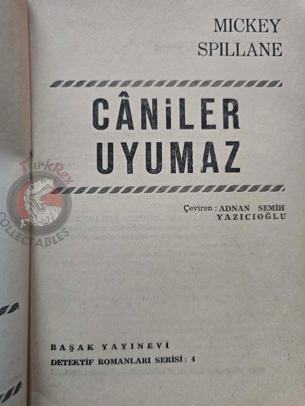 Mickey Spillane – You Are the Target 1965 1st Turkish Book Turkey