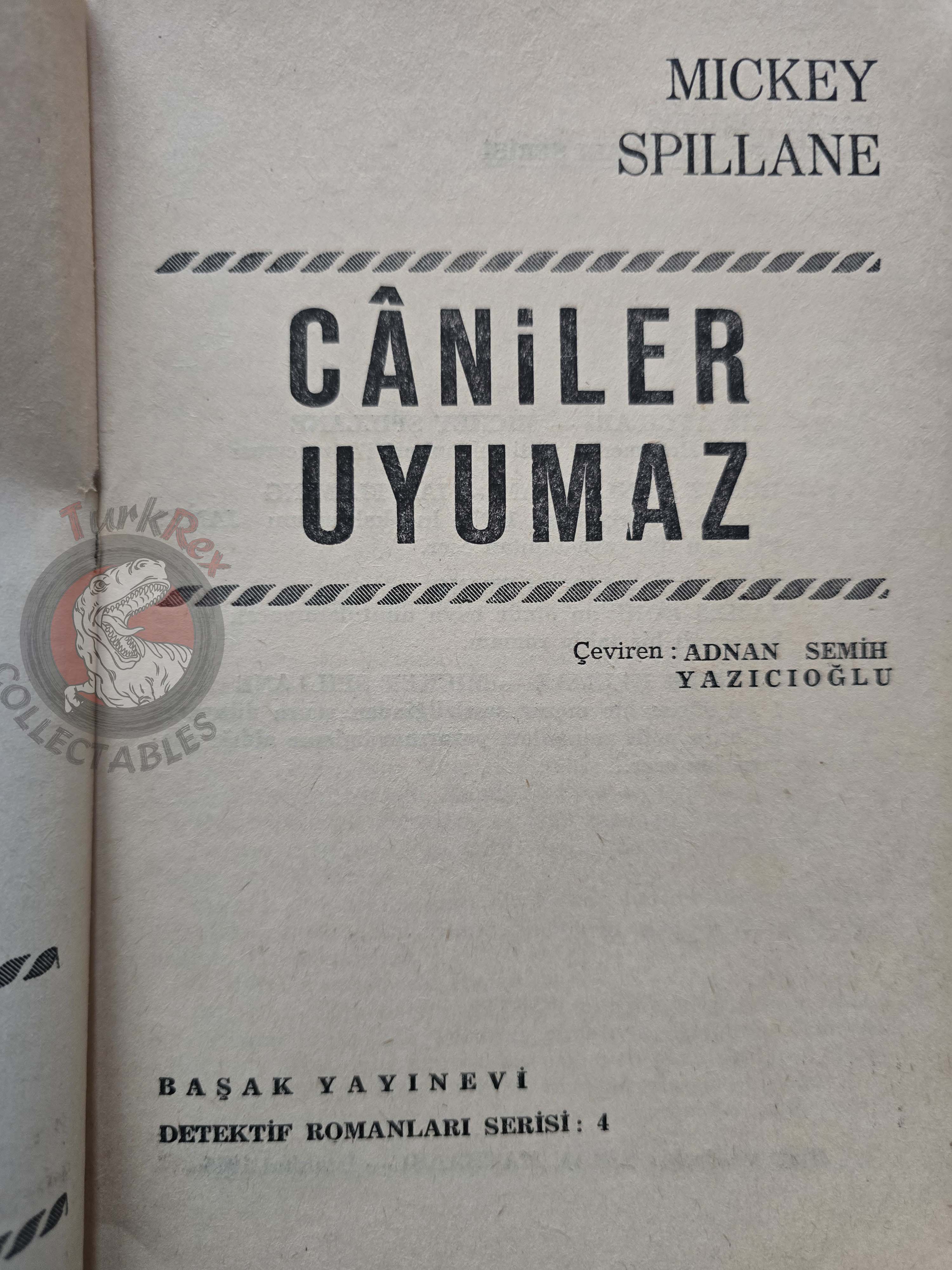 Mickey Spillane – You Are the Target 1965 1st Turkish Book Turkey