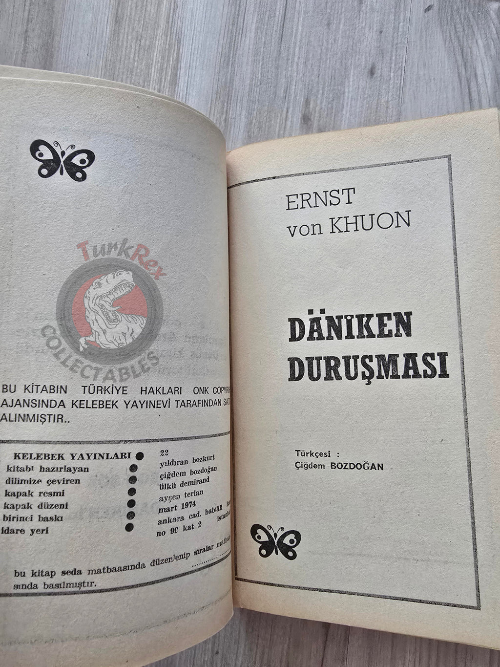 Ernest Von Khuon – The Erich von Däniken Case 1974 Turkish Book Turkey Ufology