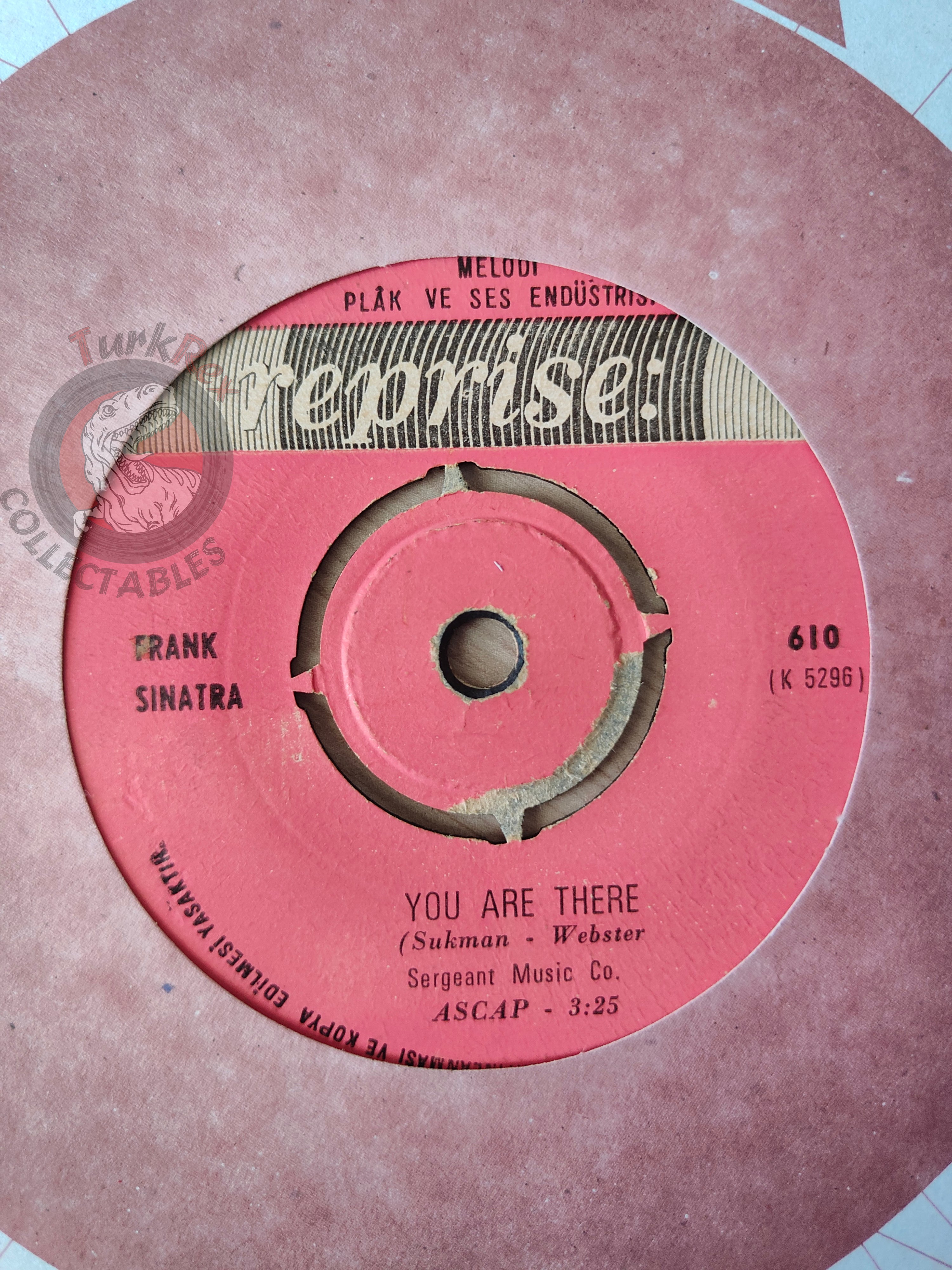Frank Sinatra – You Are There 7" Turkish Pressing Vinyl Turkey Edition