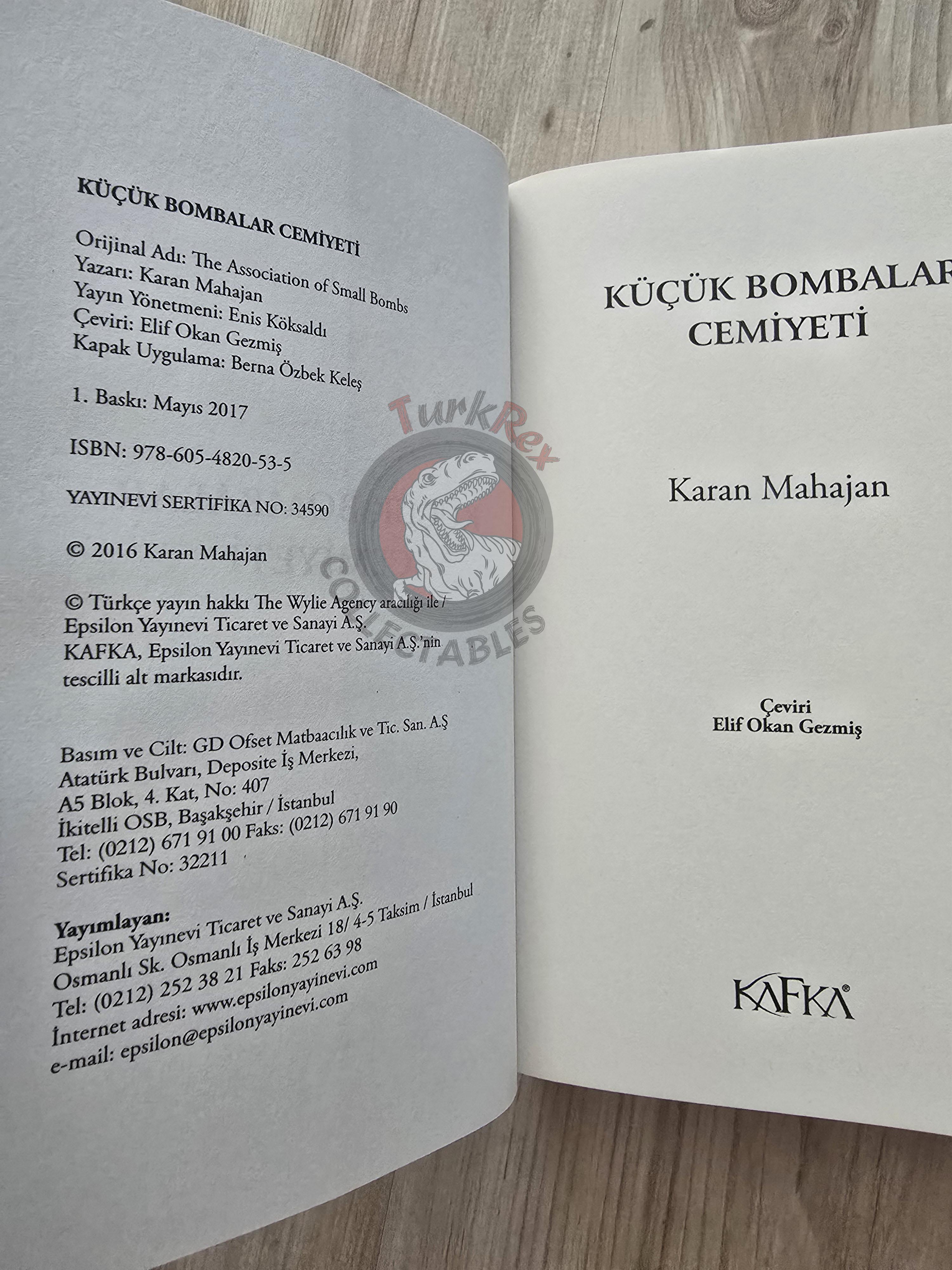 Karan Mahajan – The Association of Small Bombs 2017 Turkish Book Turkey