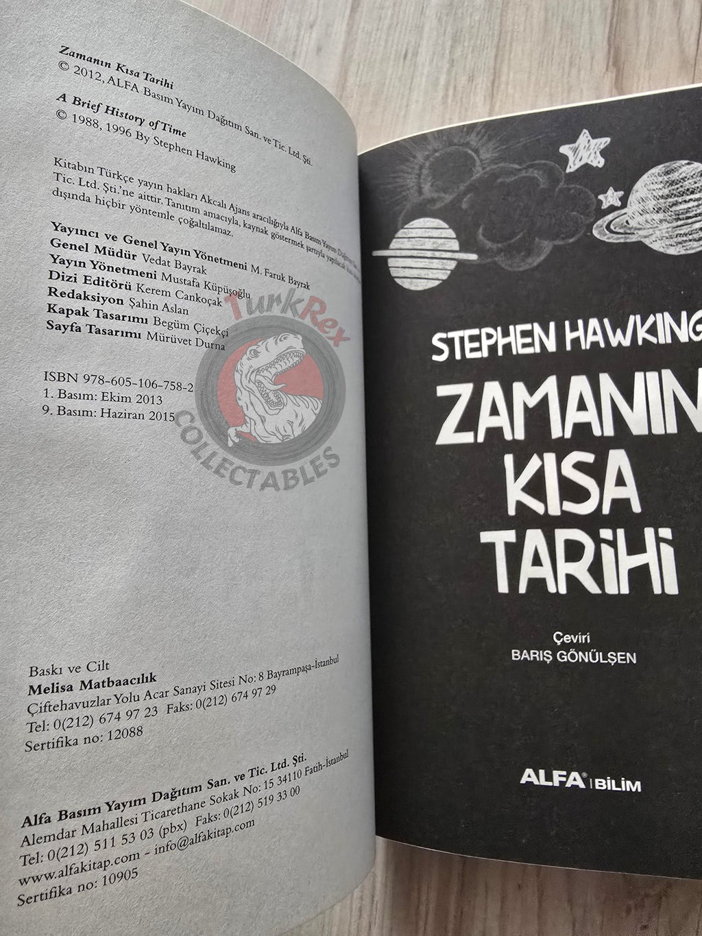 Stephen Hawking – A Brief History Of Time 2015 Turkish Book Turkey