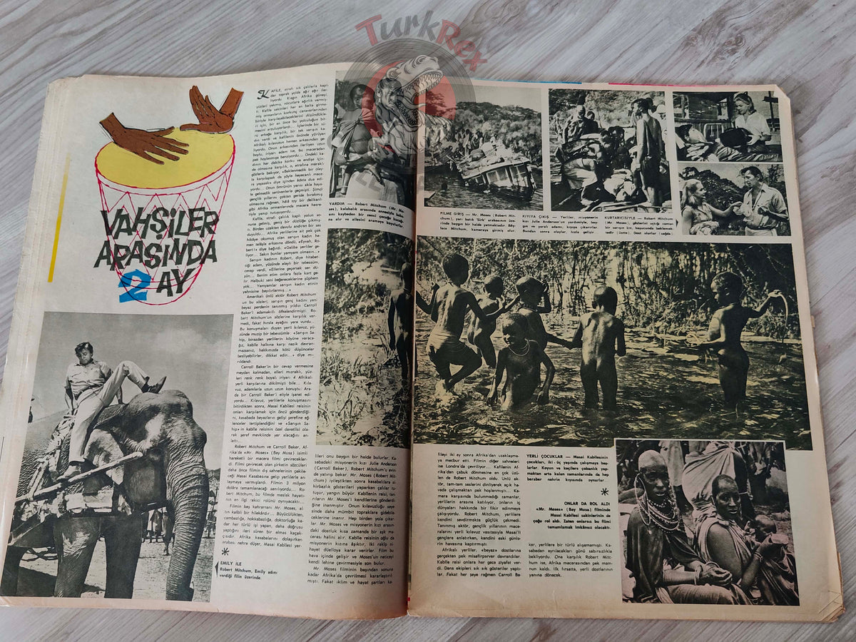 Ses 1964 Audrey Hepburn Turkish Mag Turkey Robert Mitchum Carroll Baker Letitia Roman