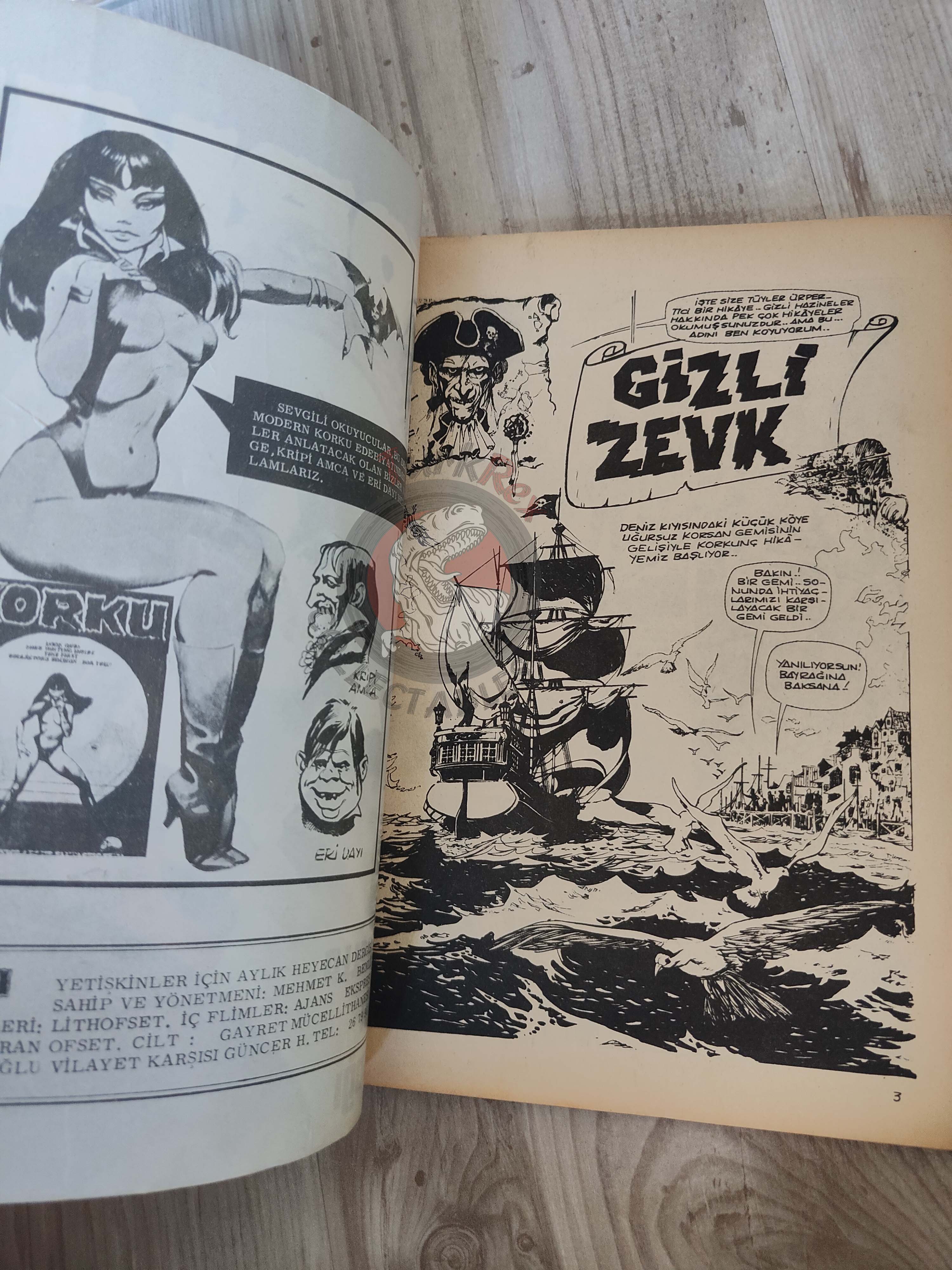 Korku February 1973 Turkish Comic Turkey Vampirella #18 Warren Creepy Eerie