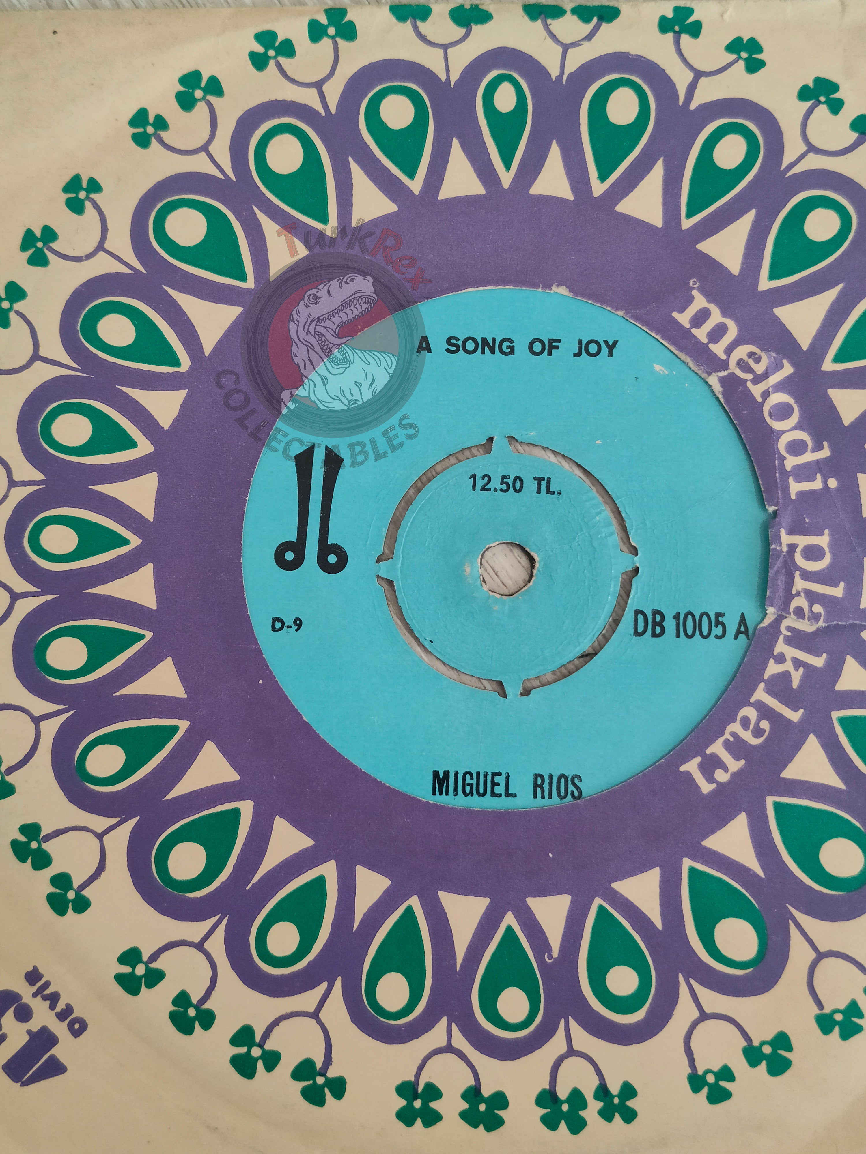 Miguel Ríos / Enrico Macias – A Song Of Joy 7" Turkish Pressing Vinyl Turkey Edition